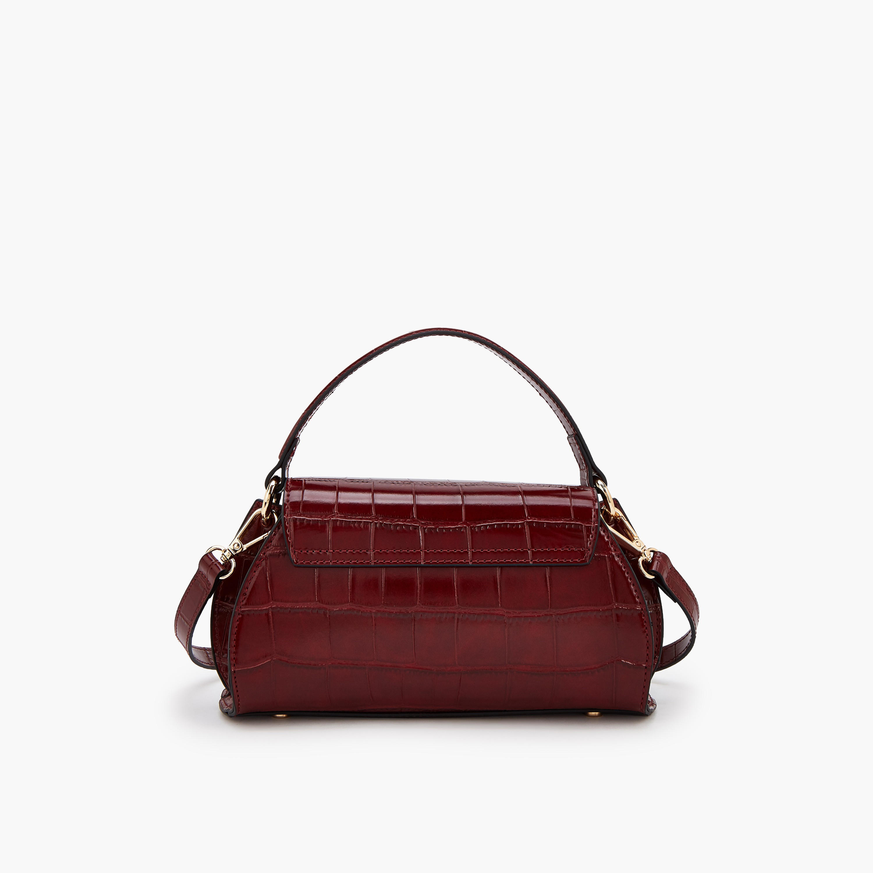 Celeste Textured Satchel Bag with Detachable Strap-women-bagsandwallets-handbags-image-5