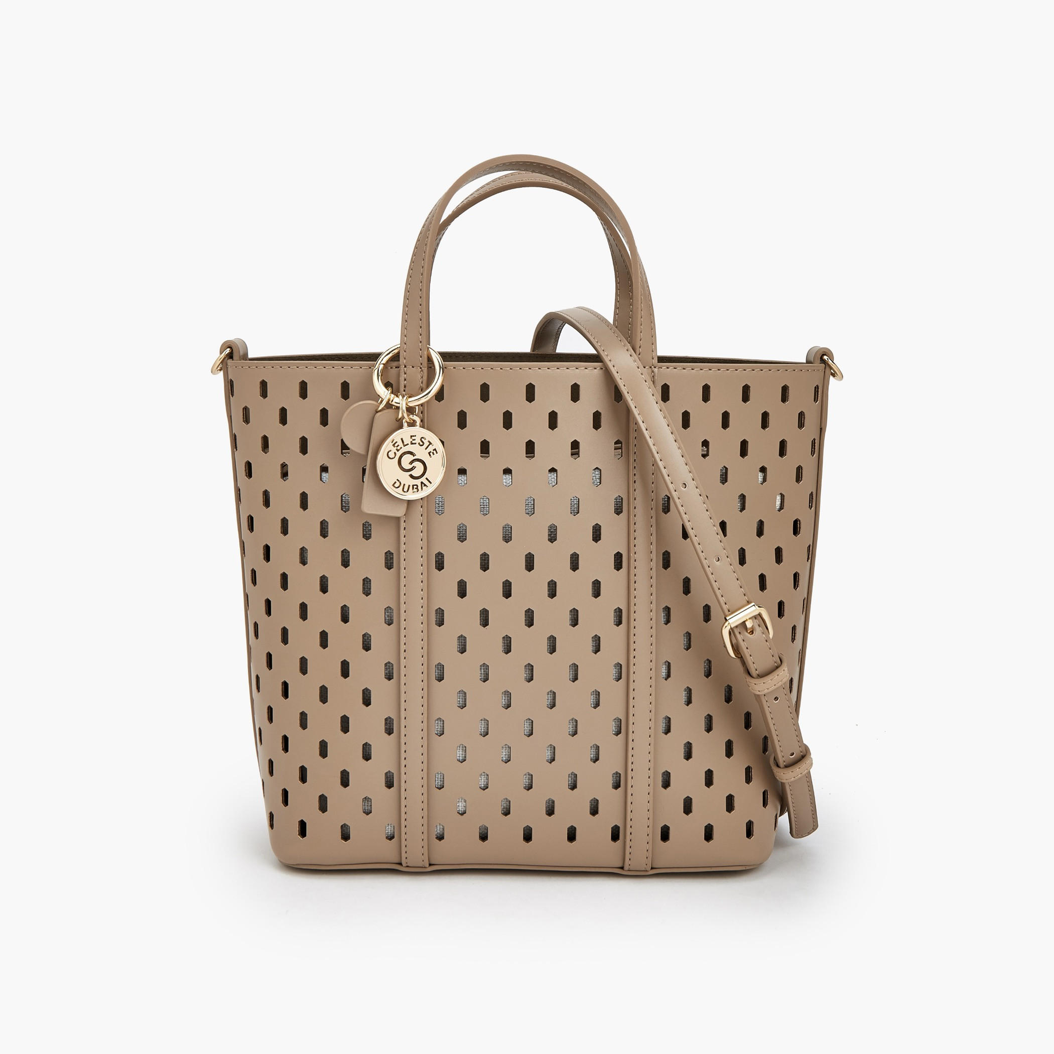 Celeste Cutout Detail Tote Bag with Pouch-women-bagsandwallets-handbags-image-1