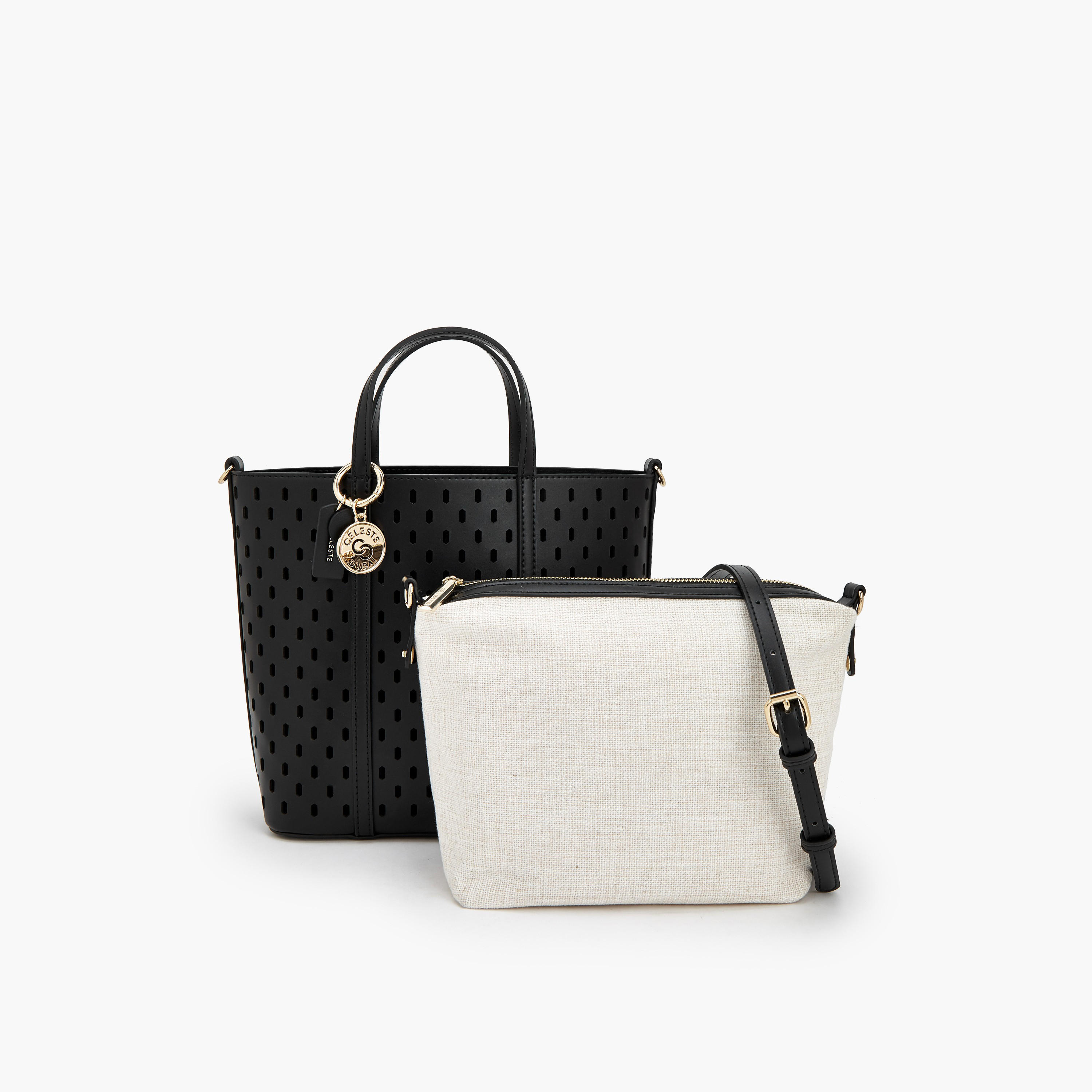 Celeste Cutout Detail Tote Bag with Pouch-women-bagsandwallets-handbags-image-7