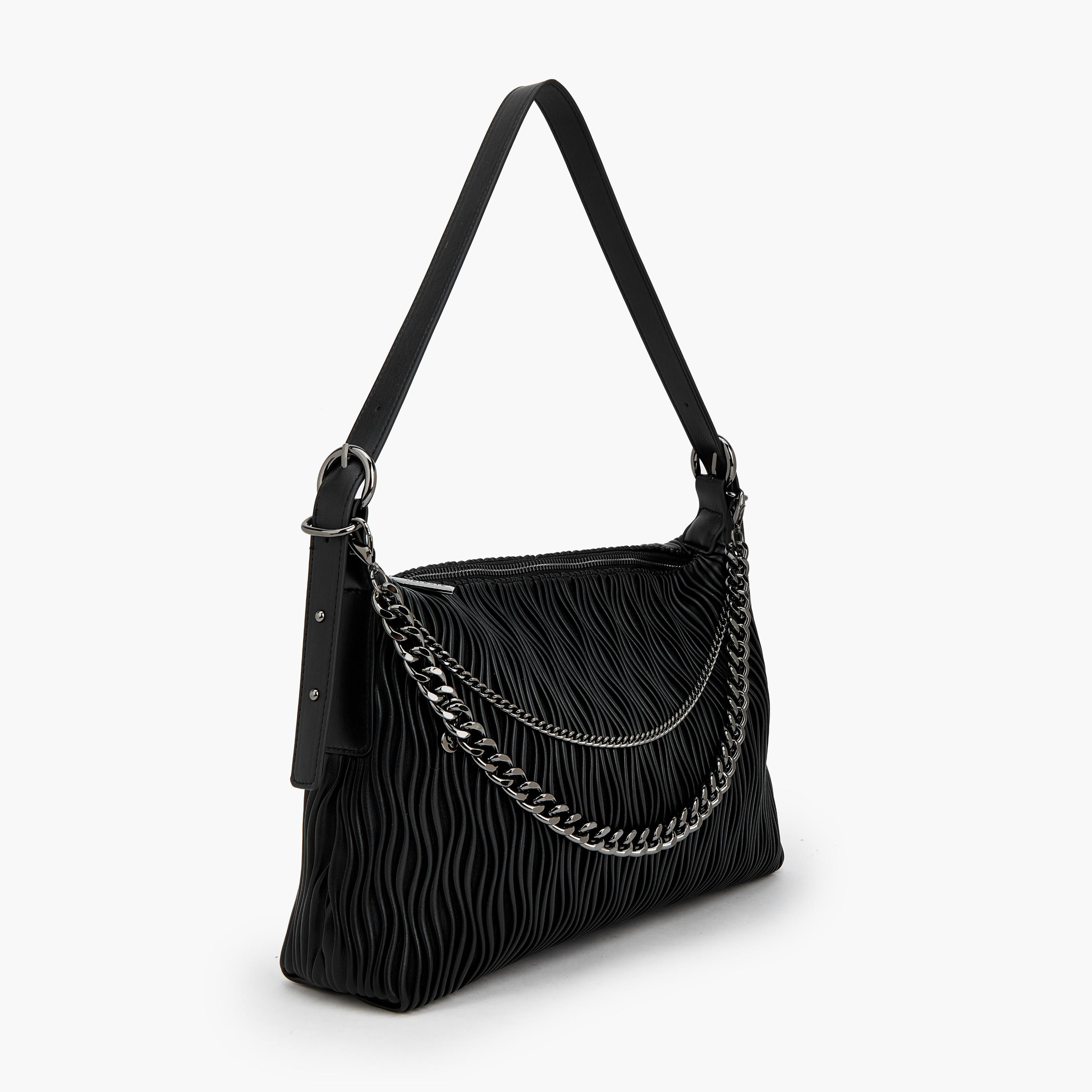 شنطة كتف بارزة الملمس بحزام قابل للتعديل من سيليست-women-bagsandwallets-handbags-image-6