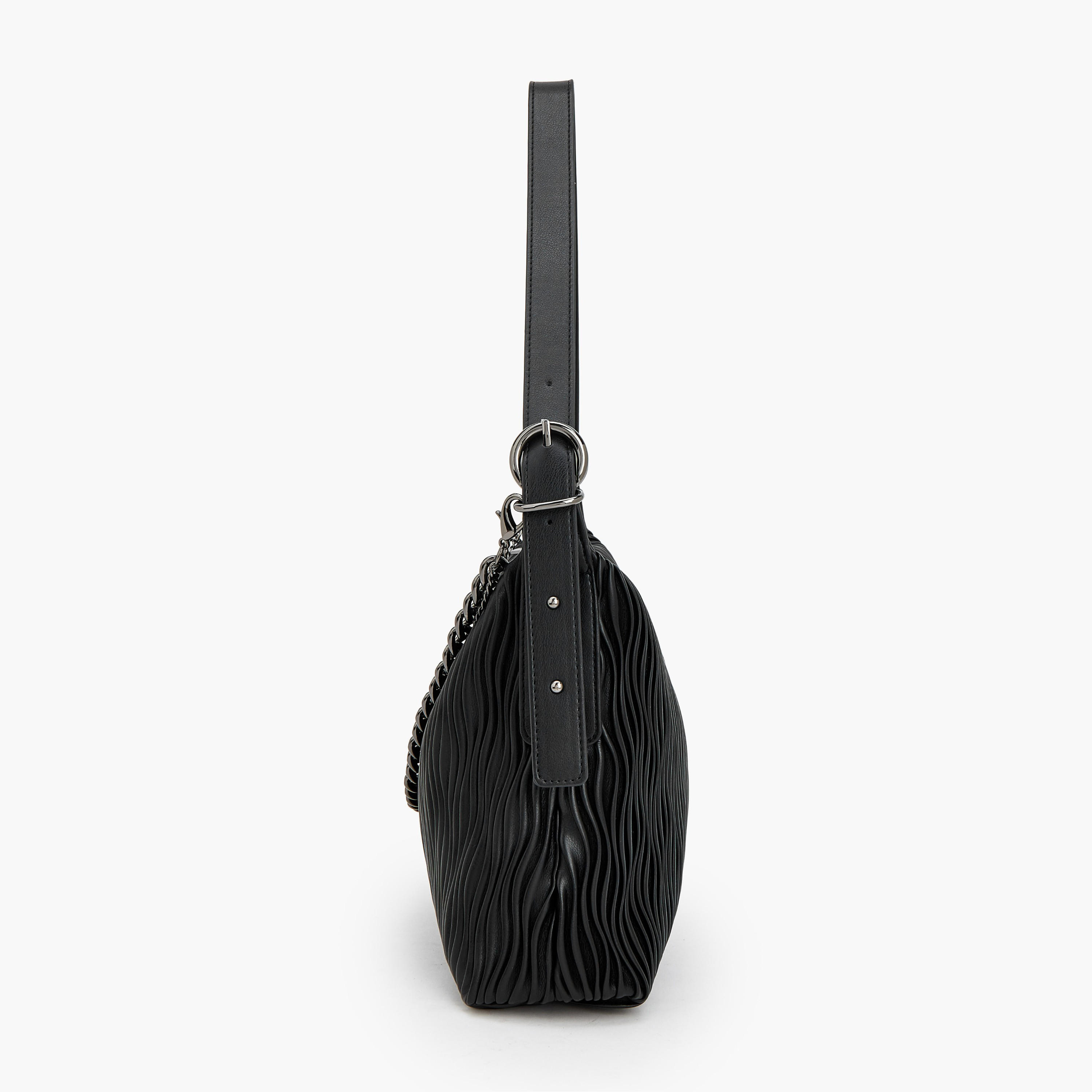 شنطة كتف بارزة الملمس بحزام قابل للتعديل من سيليست-women-bagsandwallets-handbags-image-3