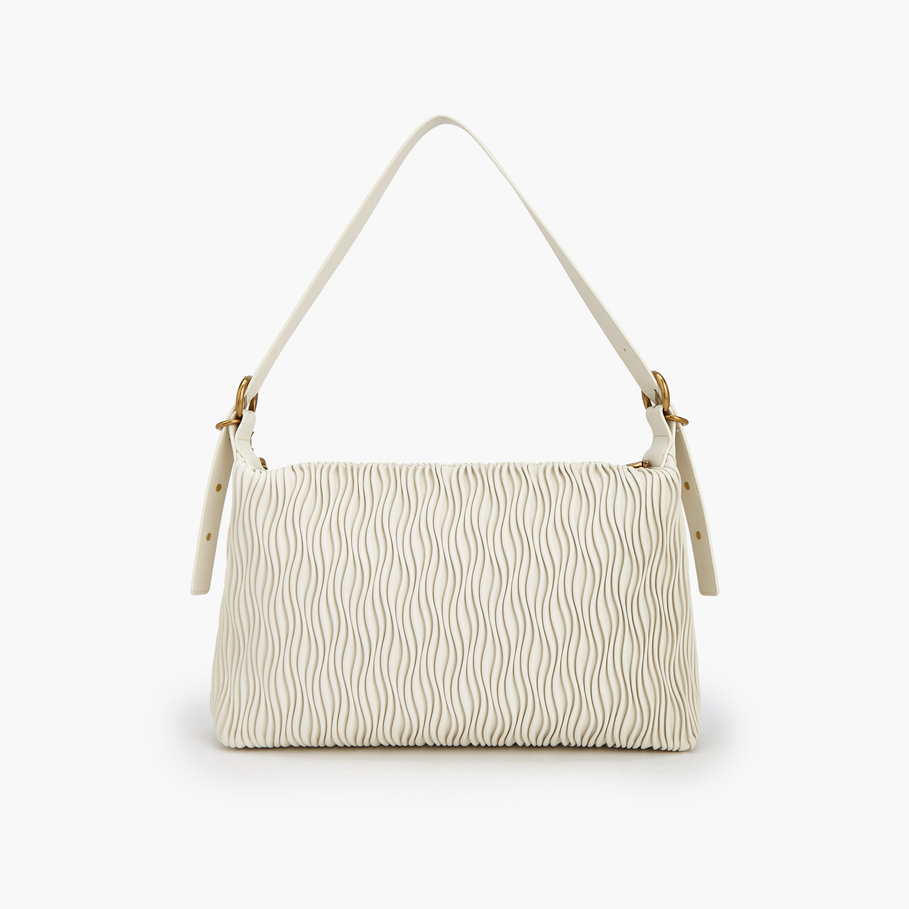 Celeste Textured Shoulder Bag with Adjustable Strap-women-bagsandwallets-handbags-image-4