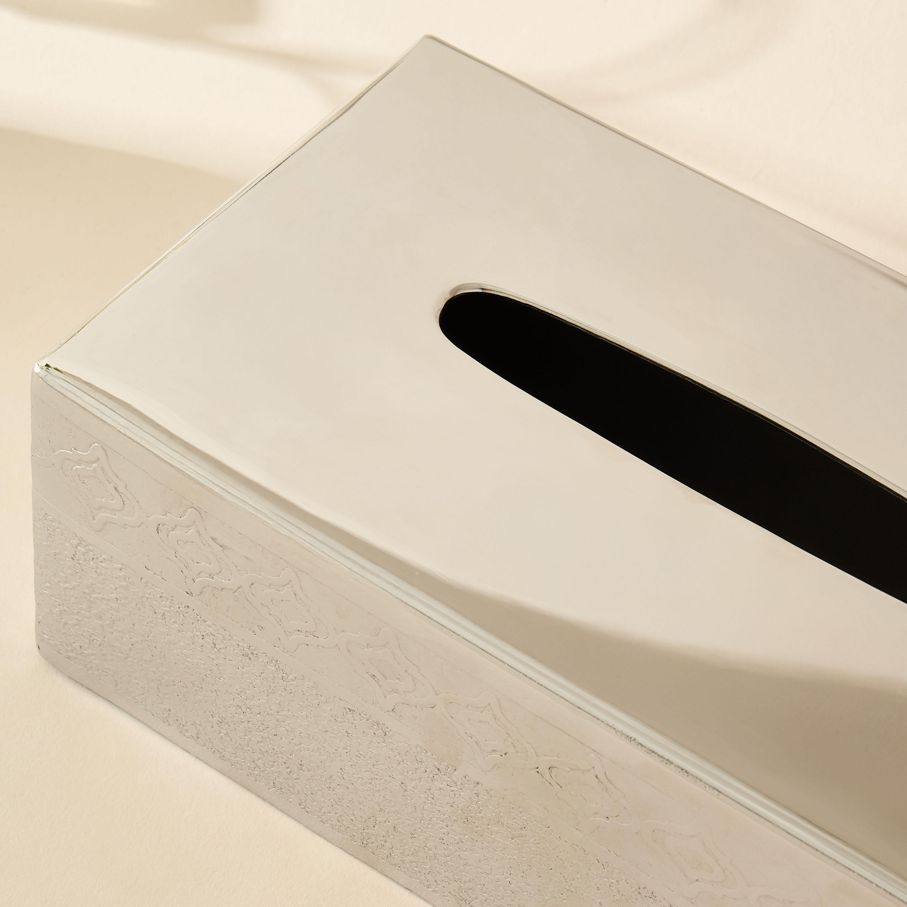 Mirage Embossed Stainless Steel Tissue Holder-household-bathandlaundry-bathaccessories-tissueboxesandcottonjars-image-3
