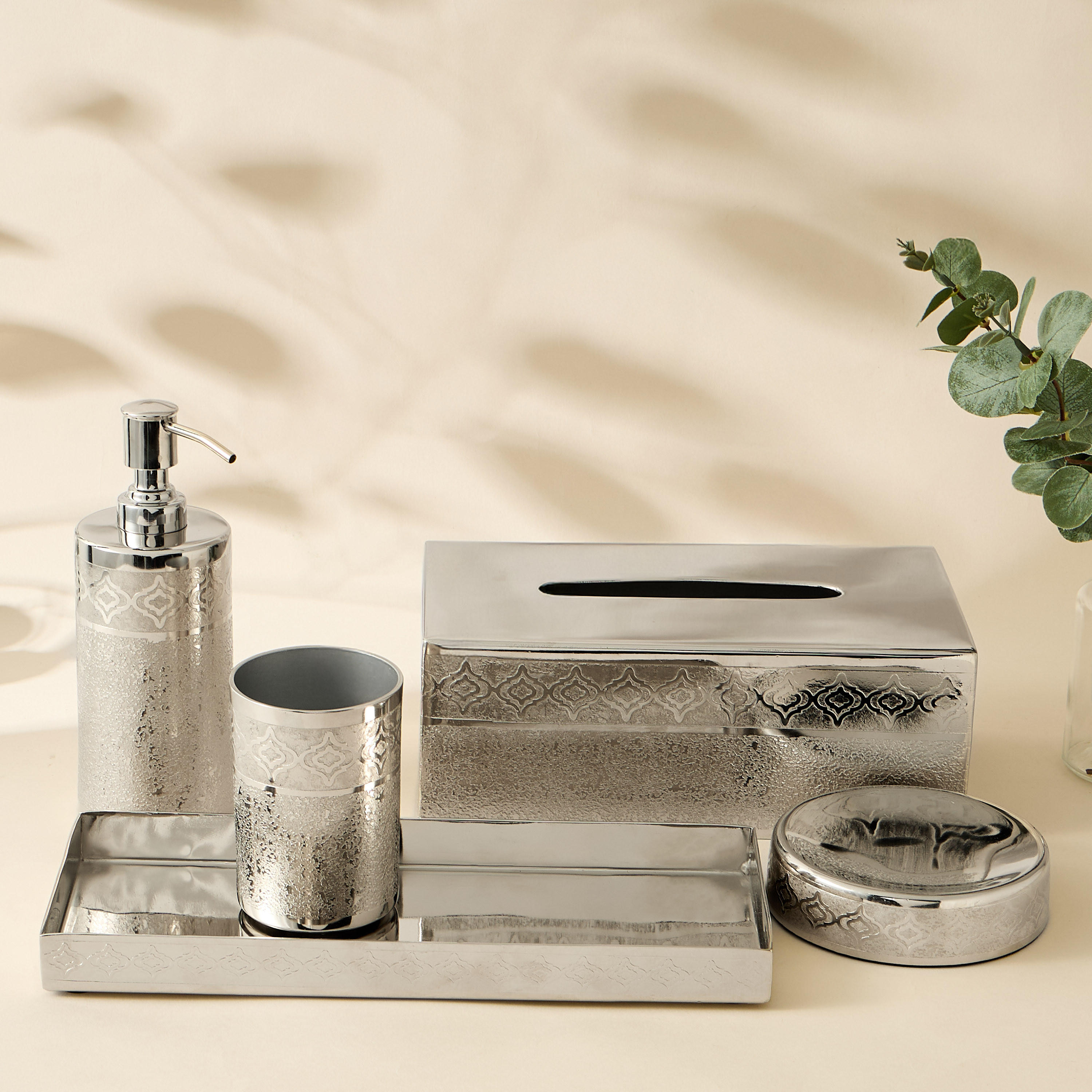 Mirage Embossed Stainless Steel Tissue Holder-household-bathandlaundry-bathaccessories-tissueboxesandcottonjars-image-4