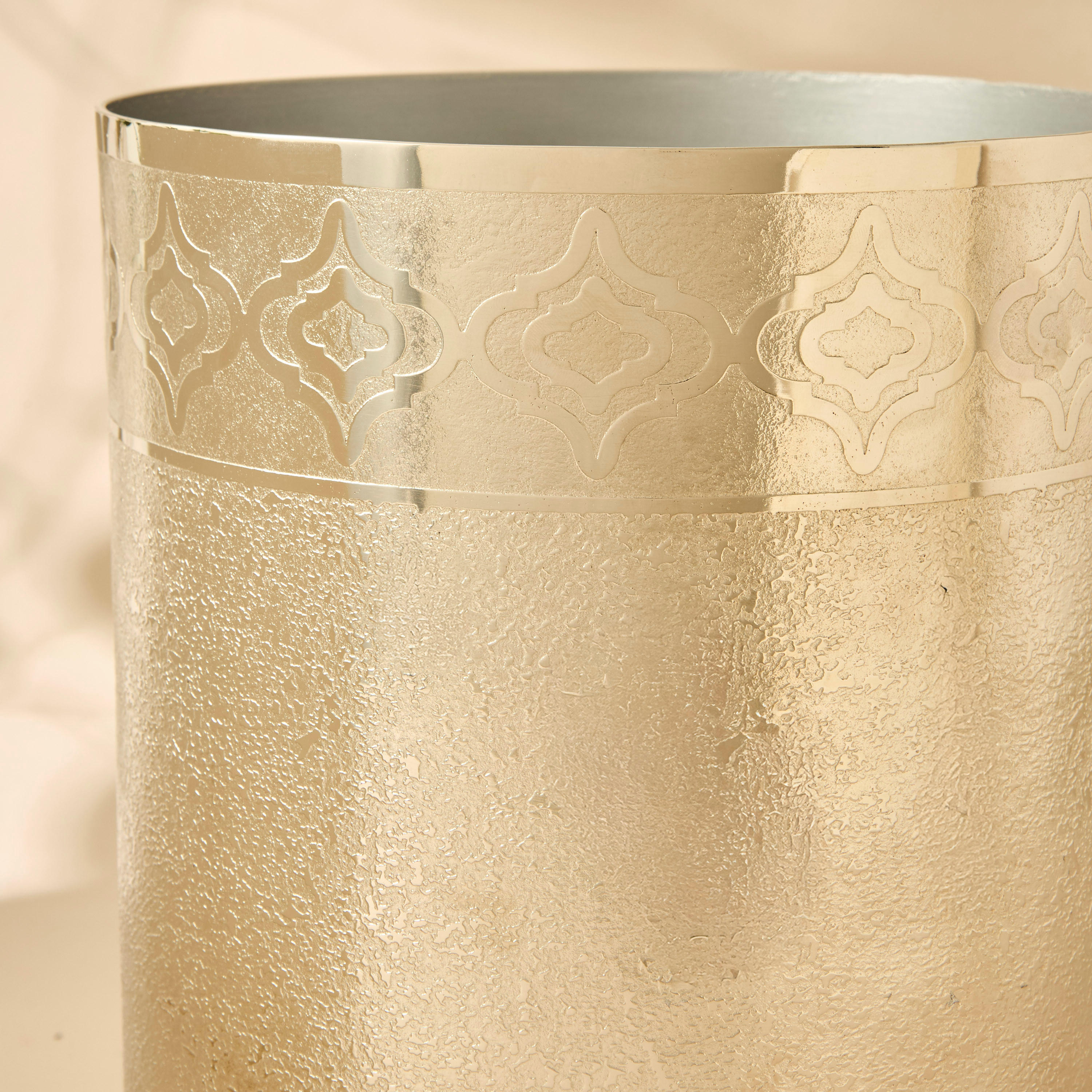 Mirage Embossed Stainless Steel Waste Bin-household-bathandlaundry-wastebinsandaccessories-image-4