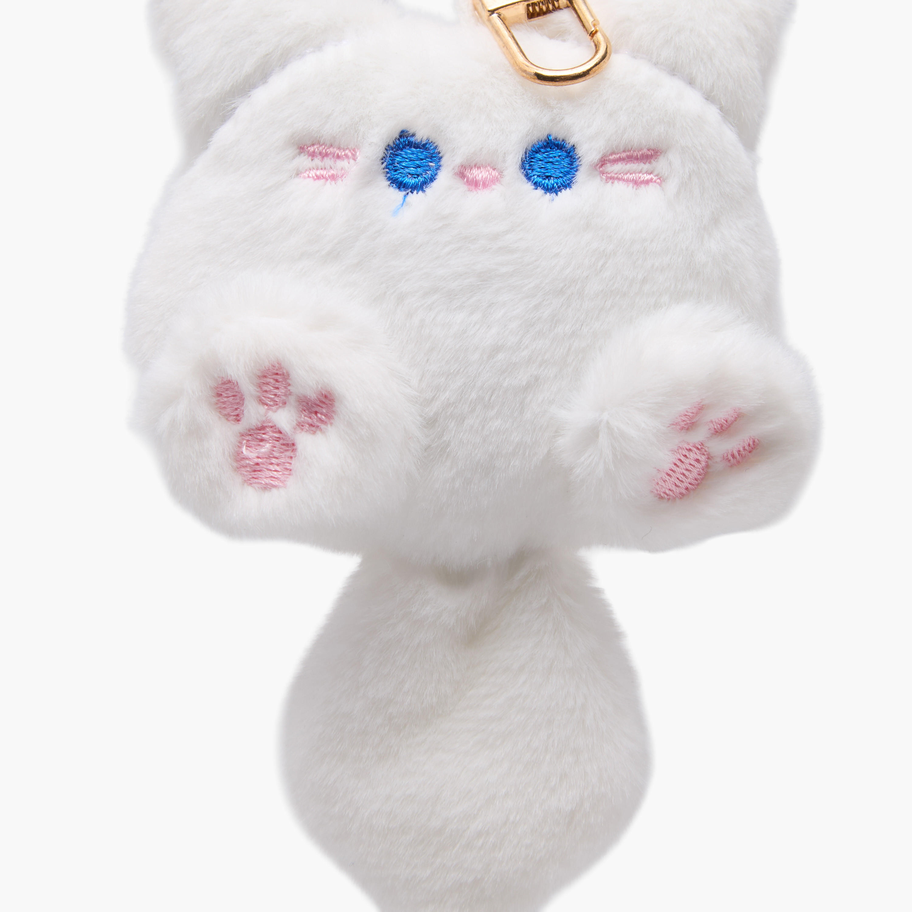 Keychain with Fluffy Kitty Charm-girls-accessories-keyringsandbagcharms-image-2