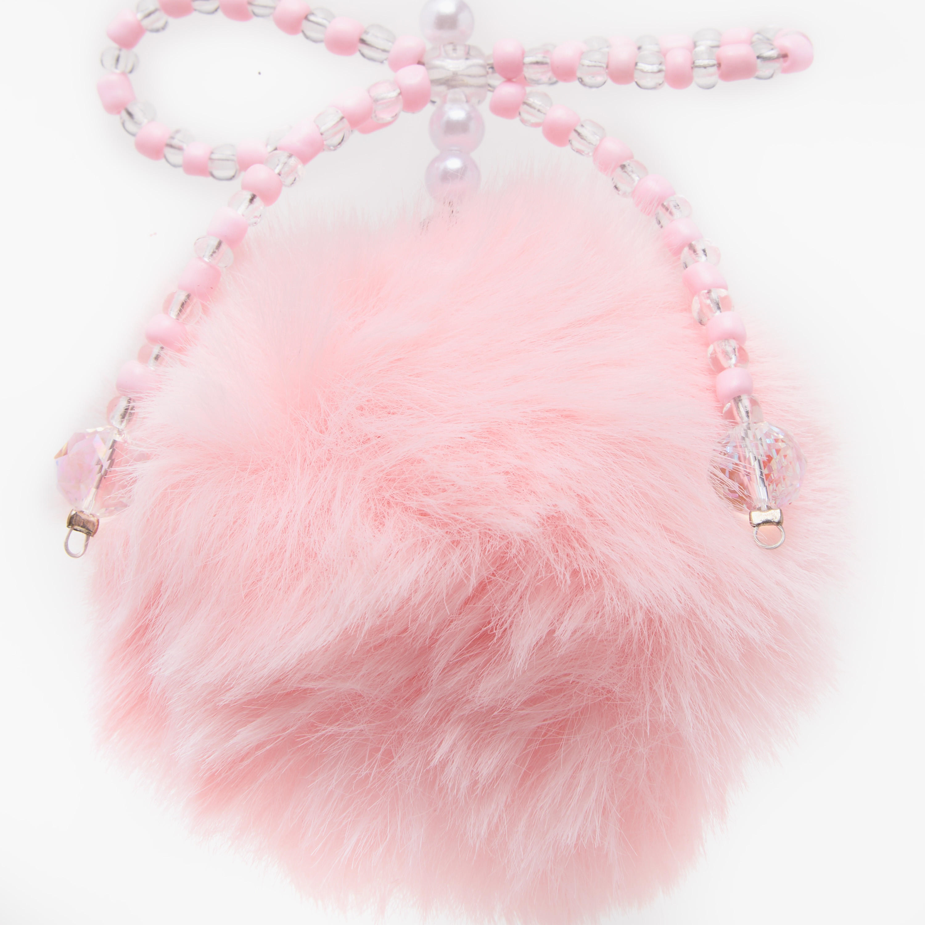 Keychain with Fluffy Ball Charm-girls-accessories-keyringsandbagcharms-image-2