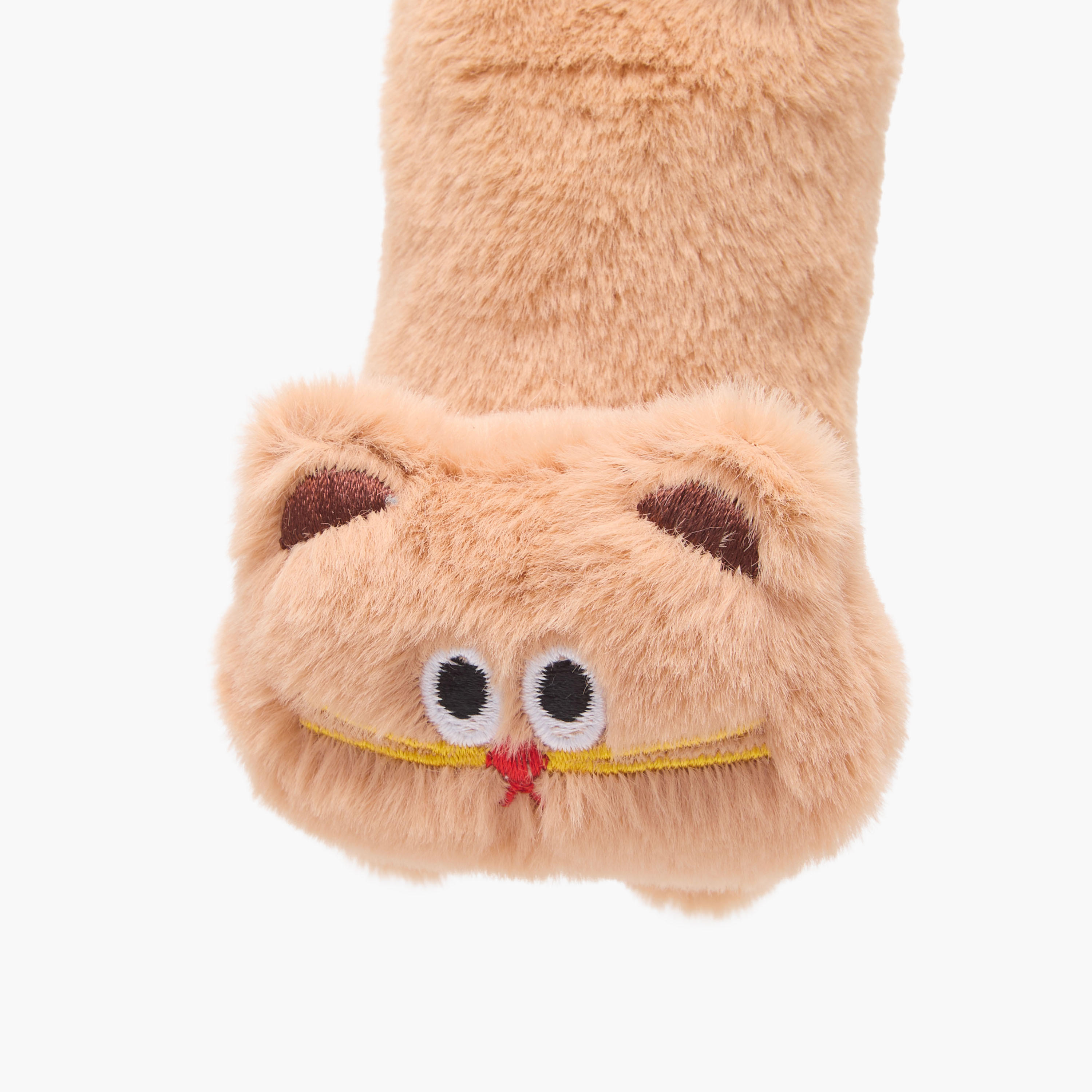 Keychain with Fluffy Cat Accent-girls-accessories-keyringsandbagcharms-image-2