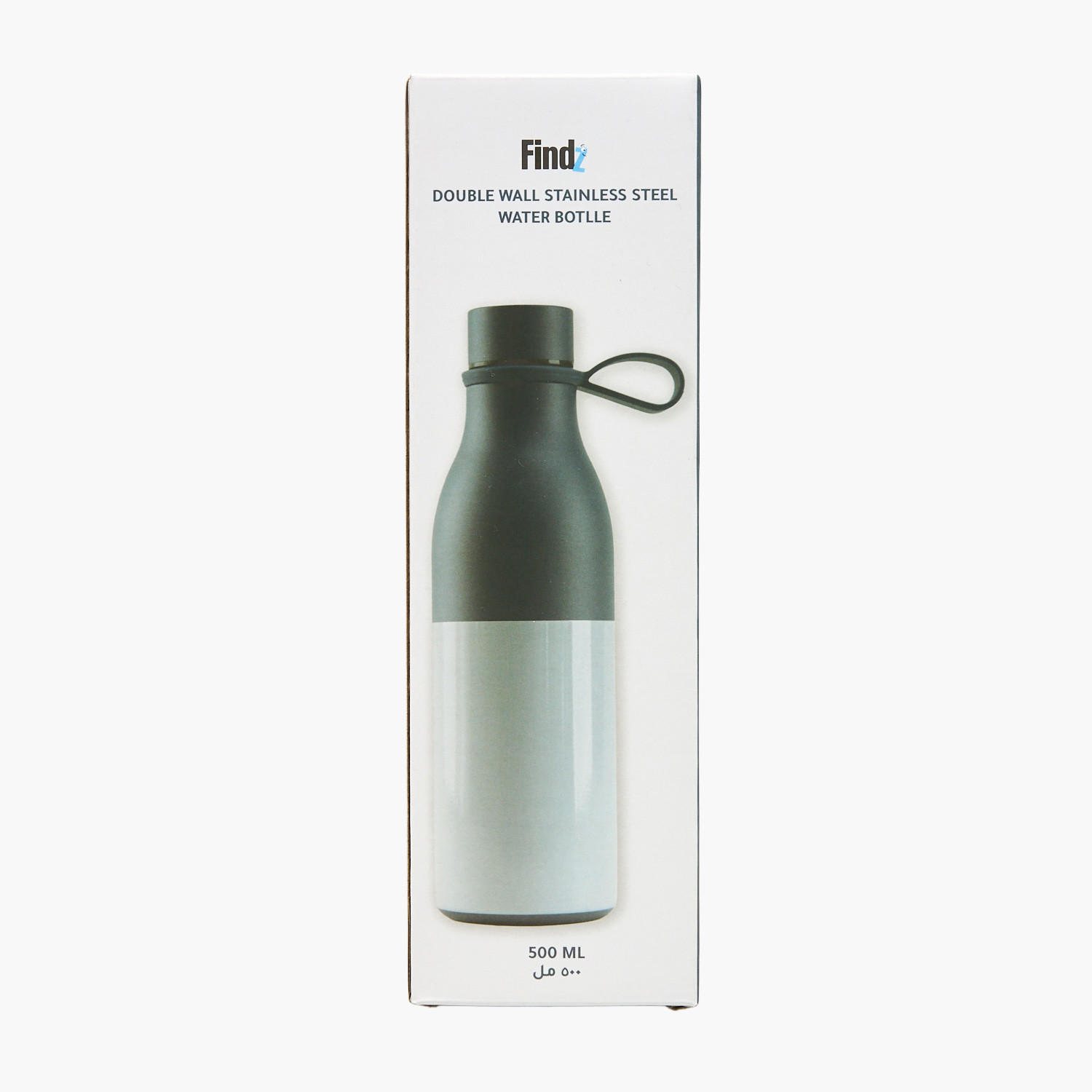 Findz Stainless Steel Double Wall Insulated Water Bottle with Silicone Handle - 500 ml-household-dining-drinkserveware-bottles-image-9
