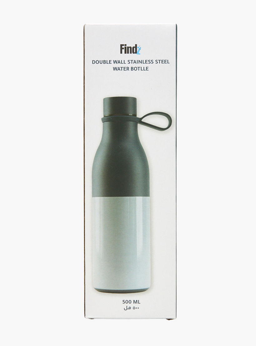 Findz Stainless Steel Double Wall Insulated Water Bottle with Silicone Handle - 500 ml-household-dining-drinkserveware-bottles-image-9