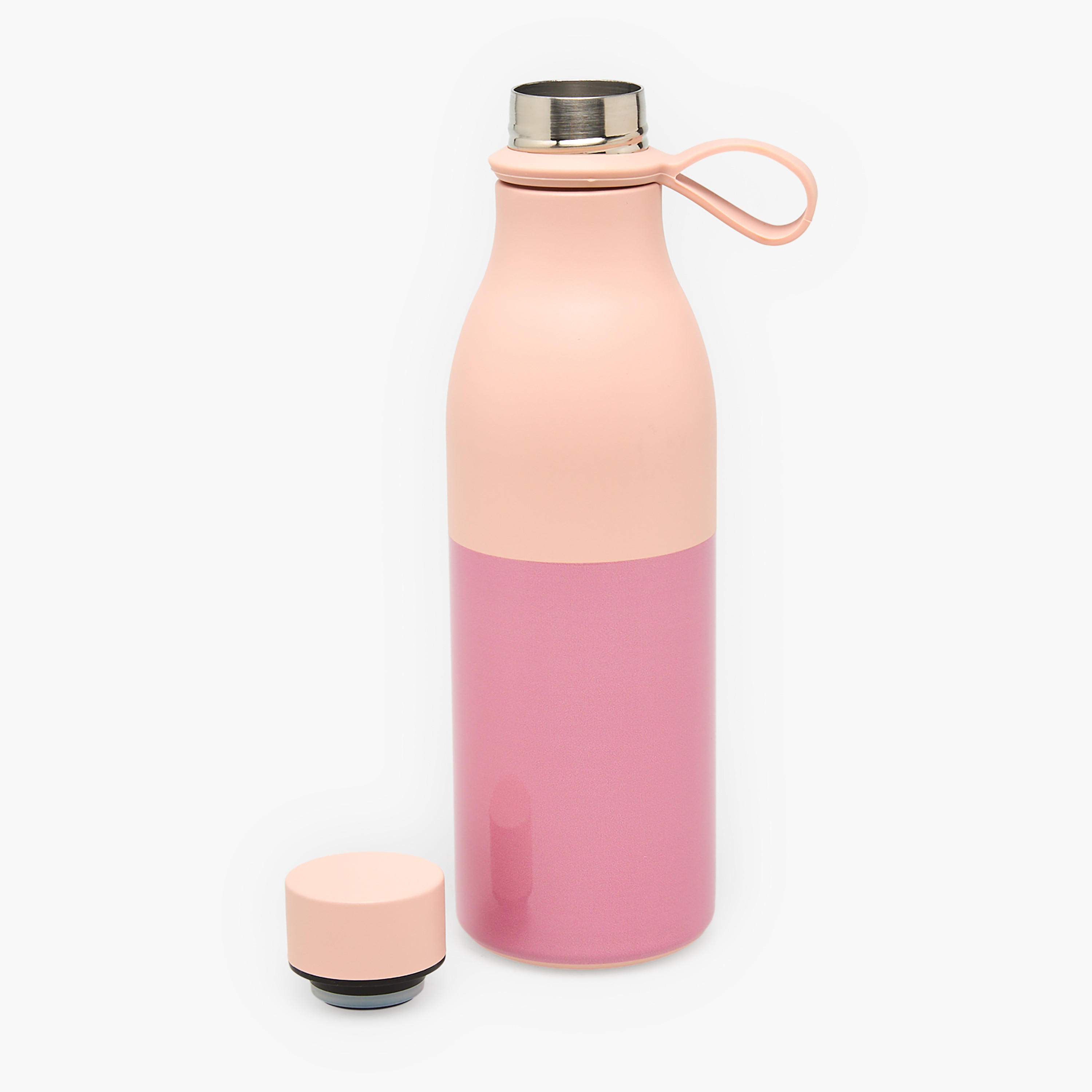 Findz Stainless Steel Double Wall Insulated Water Bottle with Silicone Handle - 500 ml-household-dining-drinkserveware-bottles-image-2