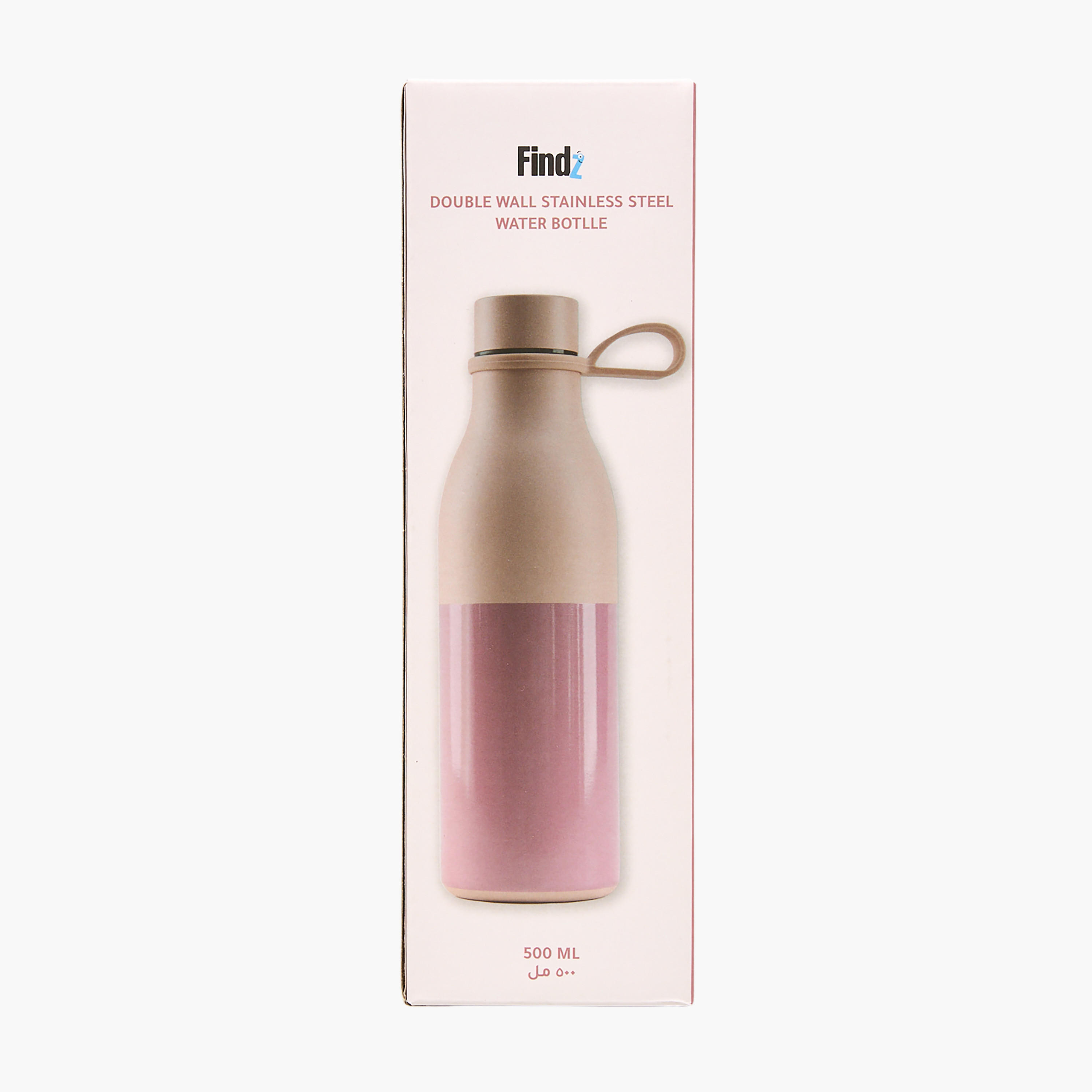 Findz Stainless Steel Double Wall Insulated Water Bottle with Silicone Handle - 500 ml-household-dining-drinkserveware-bottles-image-9