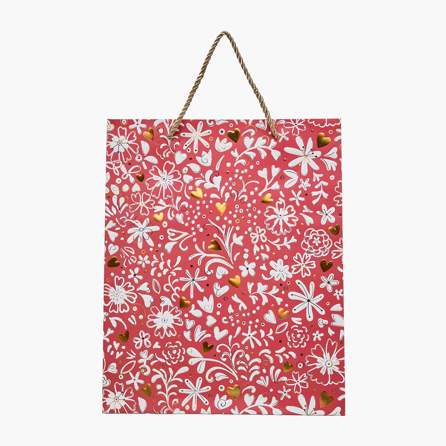 Findz Floral Print Paper Gift Bag - Medium-household-giftingaccessories-giftings-image-1