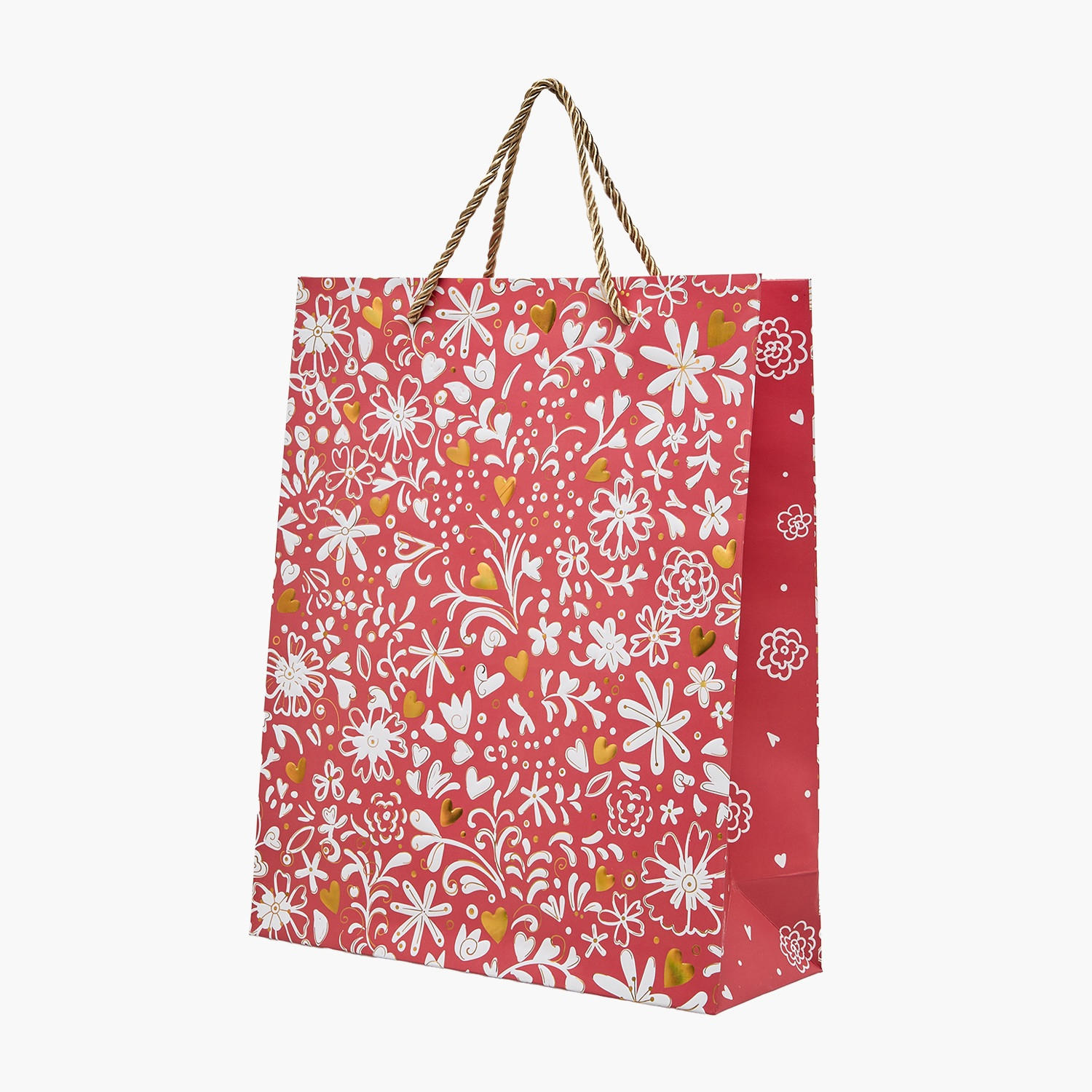 Findz Floral Print Paper Gift Bag - Medium-household-giftingaccessories-giftings-image-2