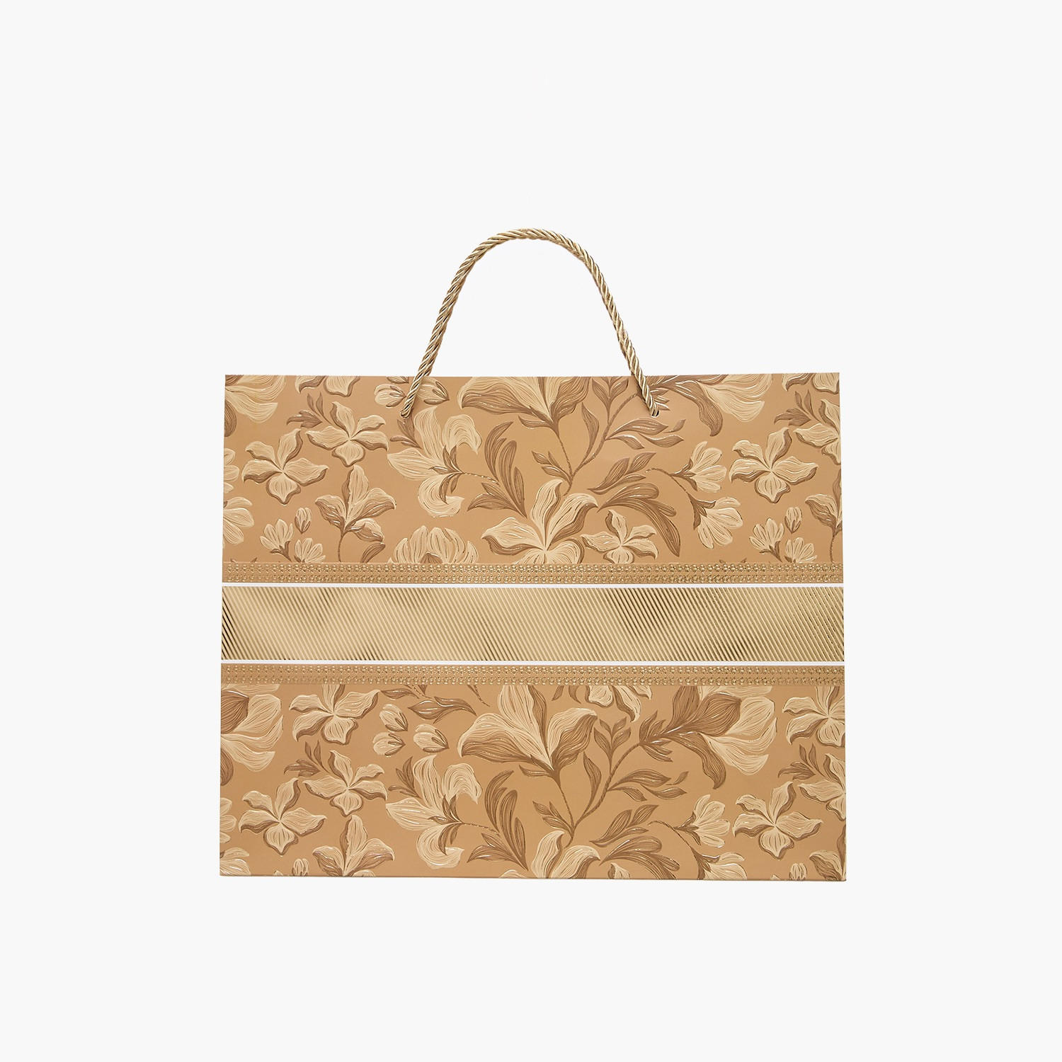 Findz Flower Print Paper Gift Bag - Medium-household-giftingaccessories-giftings-image-1