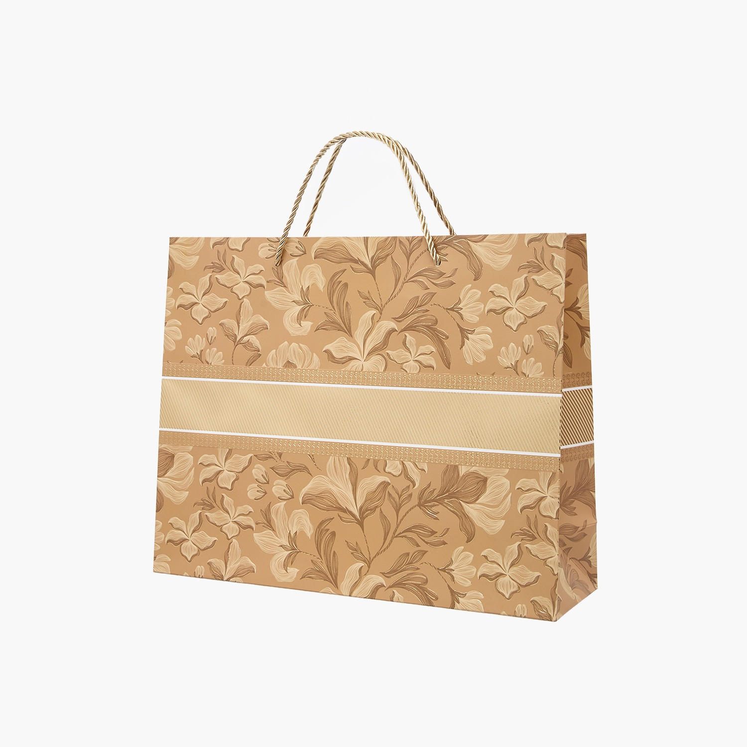 Findz Flower Print Paper Gift Bag - Medium-household-giftingaccessories-giftings-image-2