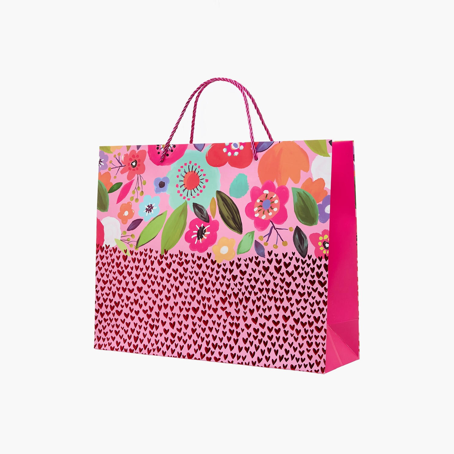 Findz Floral Print Paper Gift Bag - Medium-household-giftingaccessories-giftings-image-2