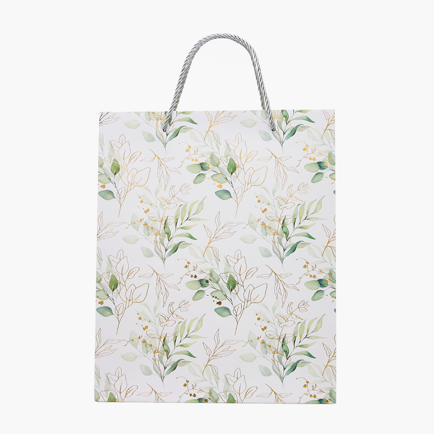 Findz Leaf Print Paper Gift Bag - Medium-household-giftingaccessories-giftings-image-1