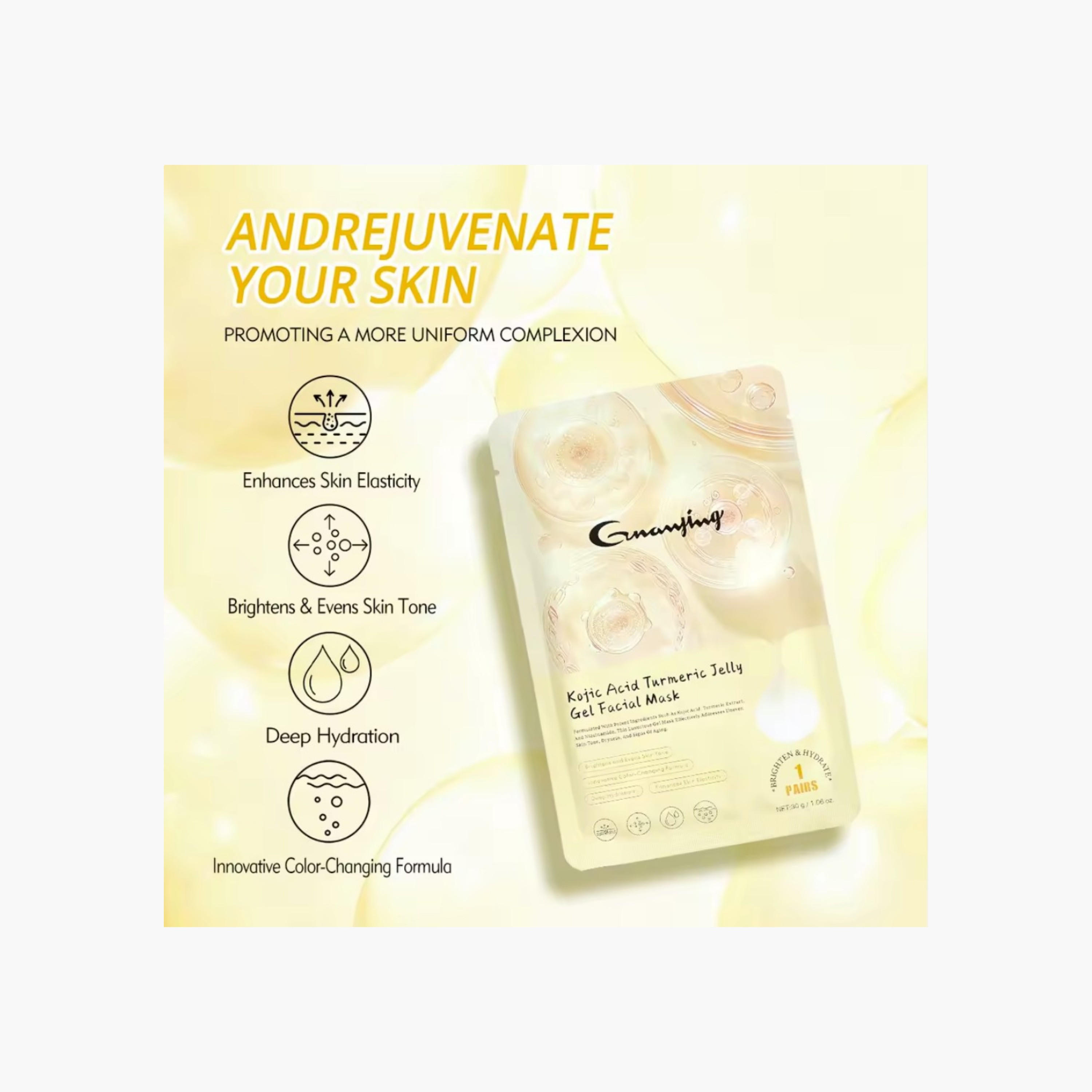 Guanjing Kojic Acid Turmeric Gel Mask-beautyandpersonalcare-skin-masks-masksandpeels-image-2