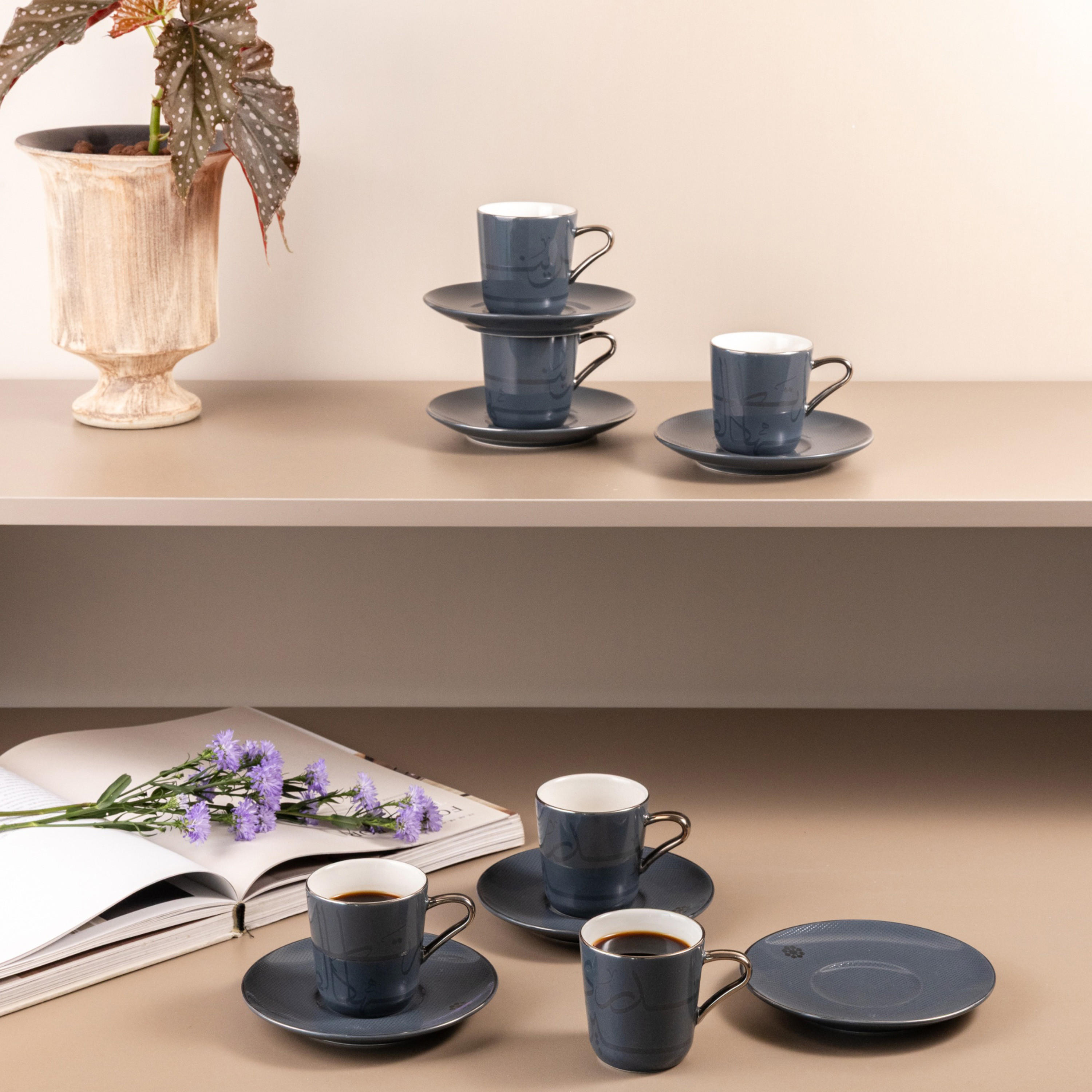 Mirral 12-Piece Porcelain Cup and Saucer Set-household-dining-teaandcoffee-teaandcoffeesets-image-2