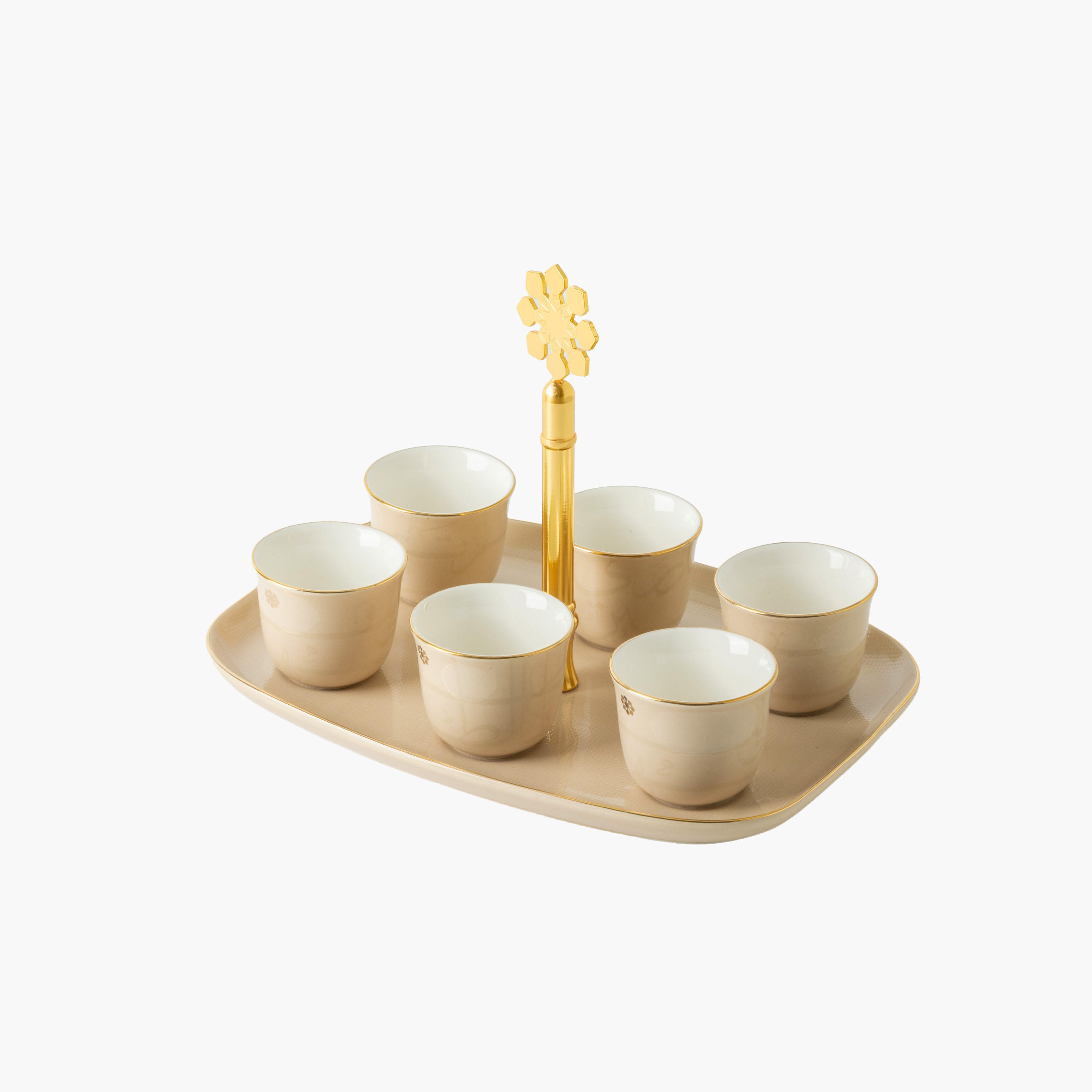 7-Piece Porcelain Kahwa Cup and Tray Set-household-dining-teaandcoffee-teaandcoffeesets-image-5