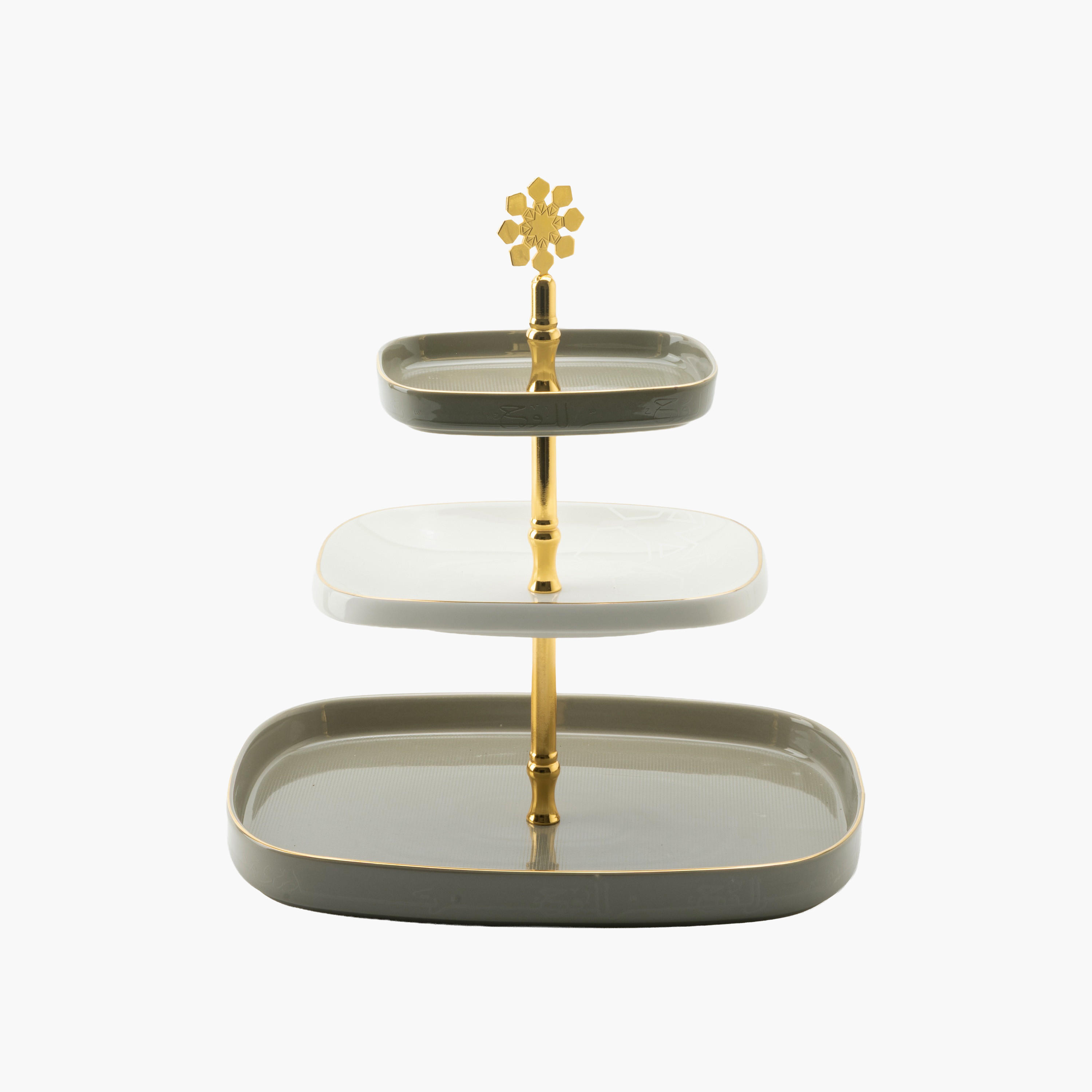 Otantik 3-Tier Ceramic Serving Stand-household-dining-serveware-cakestands-image-1
