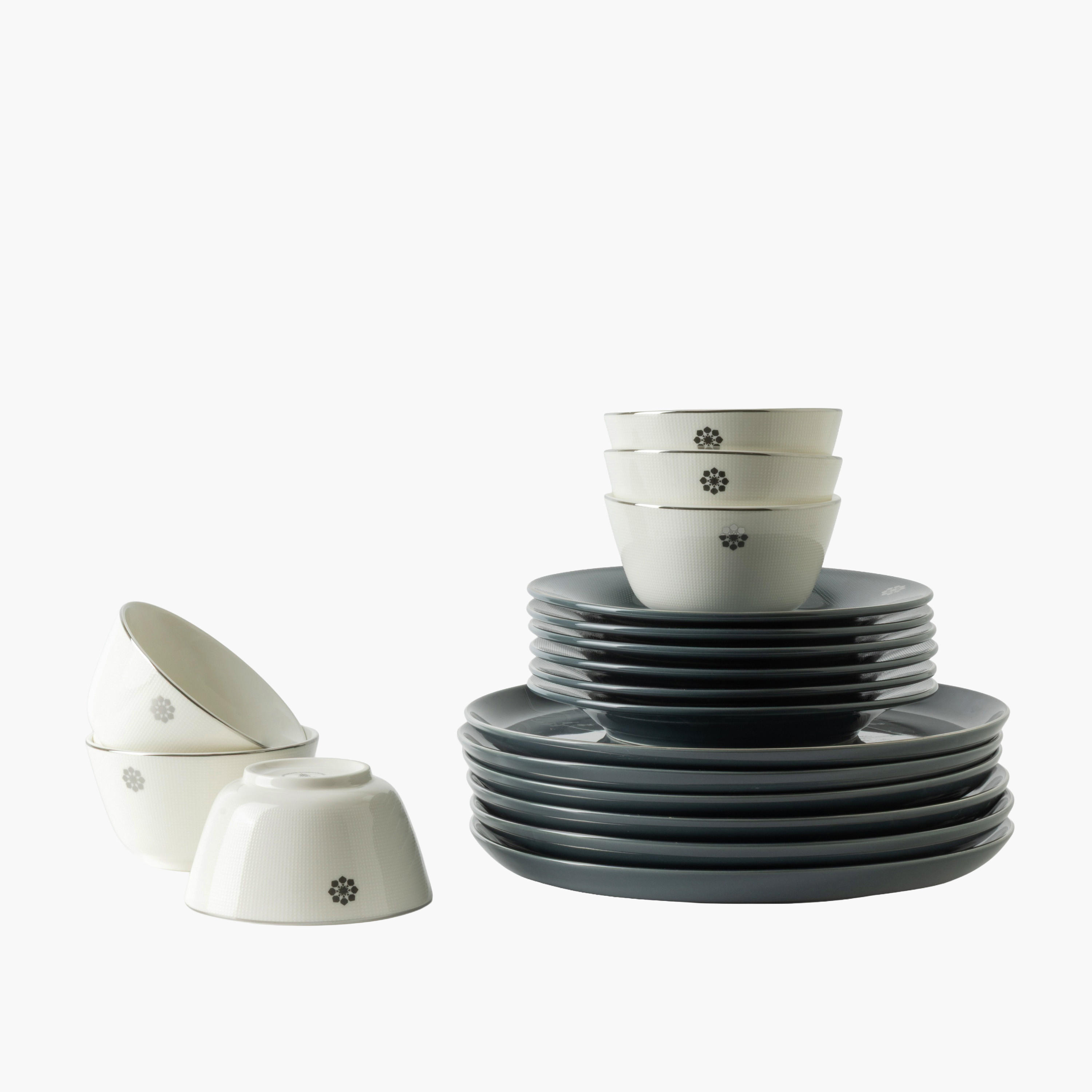 18-Piece Porcelain Dinner Plate and Bowl Set-household-dining-dinnerware-dinnersets-image-1