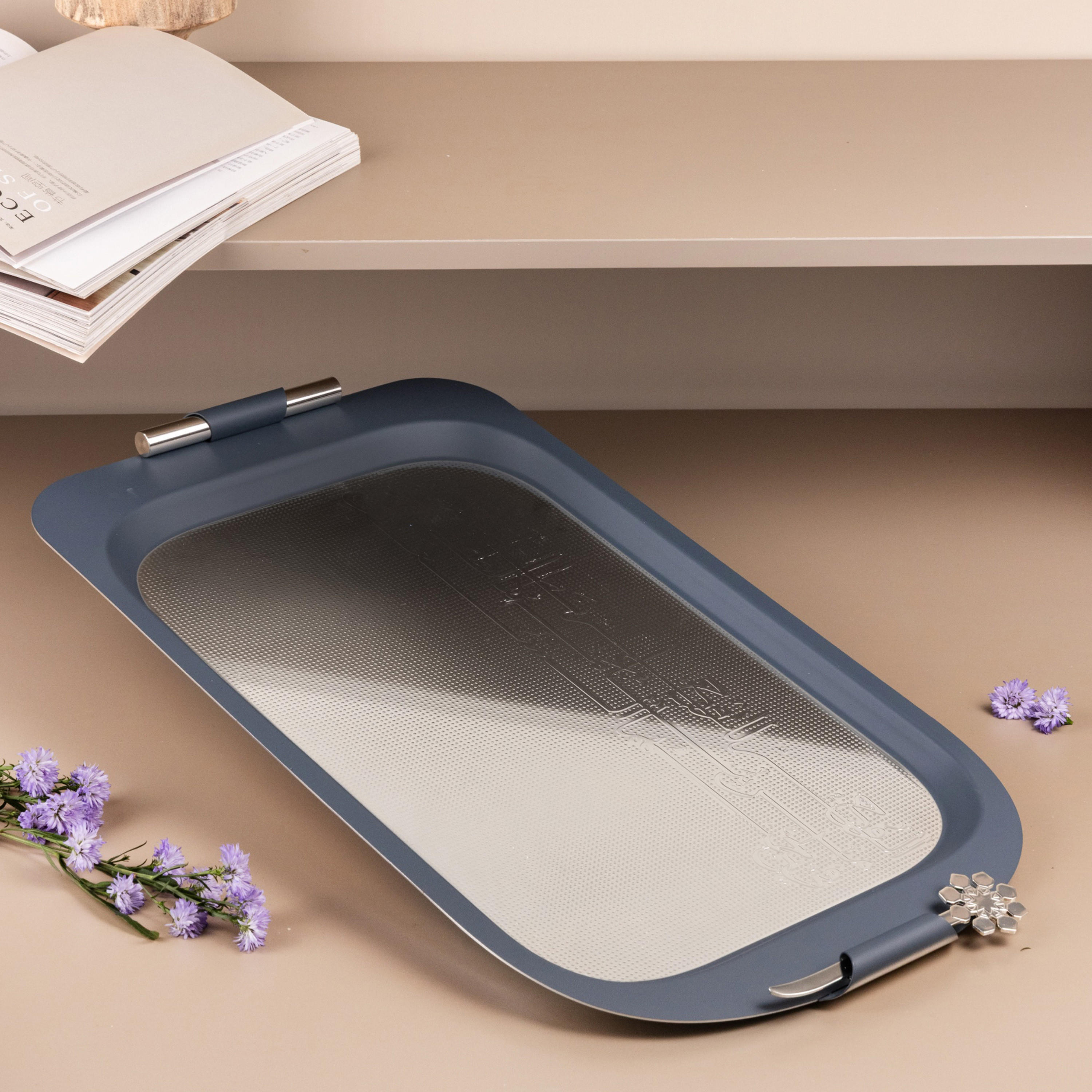 Rectangular Serving Tray with Handle - 53x31 cms-household-dining-serveware-servingtrays-image-3