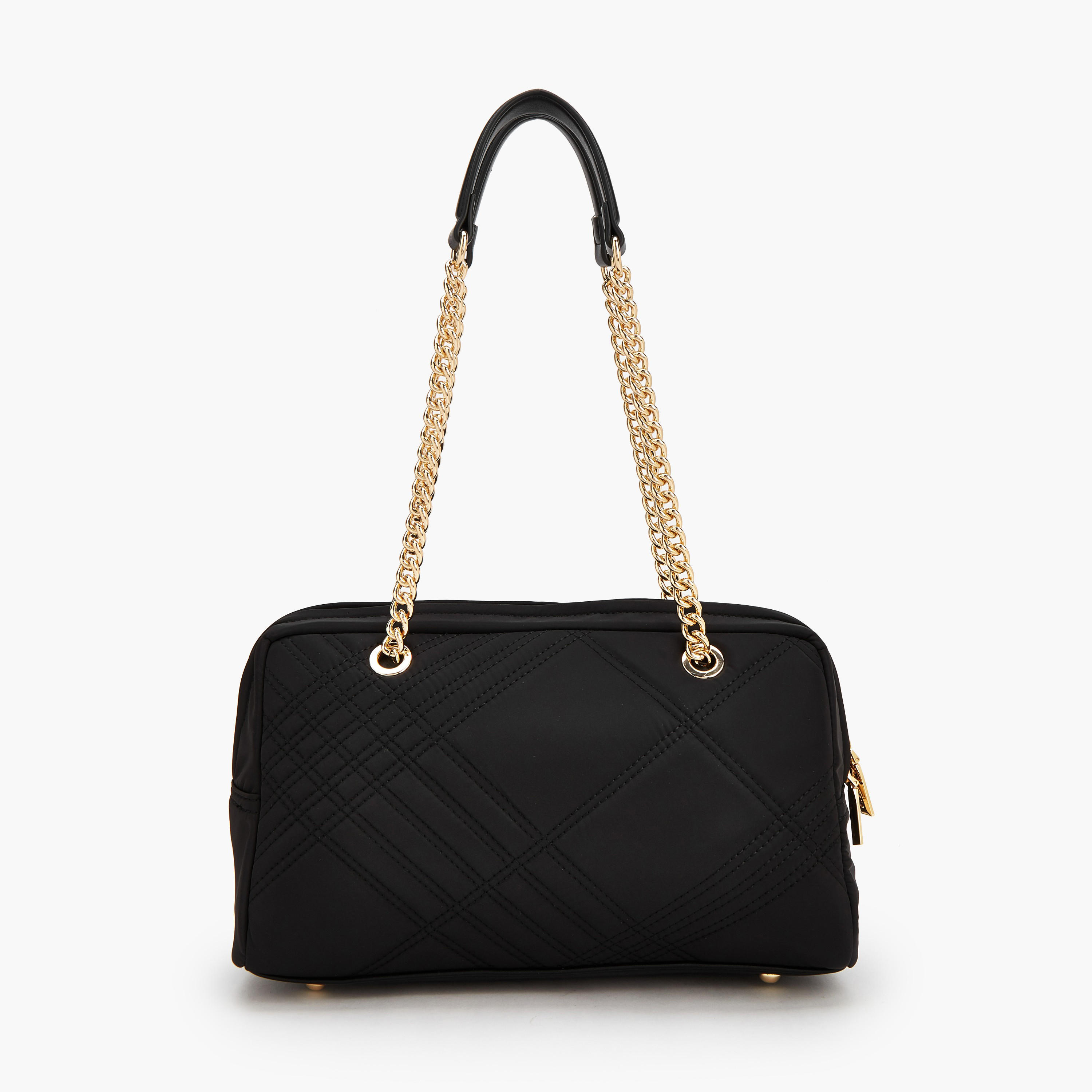 Celeste Quilted Shoulder Bag with Zip Closure-women-bagsandwallets-handbags-image-4