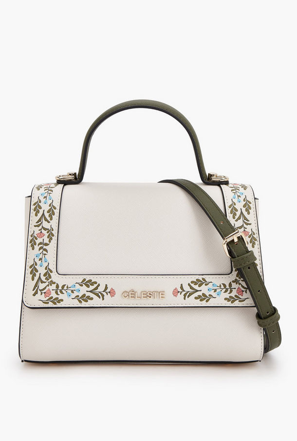 شنطة ساتشيل بحزام قابل للفصل وطبعات زهرية سافيانو من سيليست-women-bagsandwallets-handbags-image-1