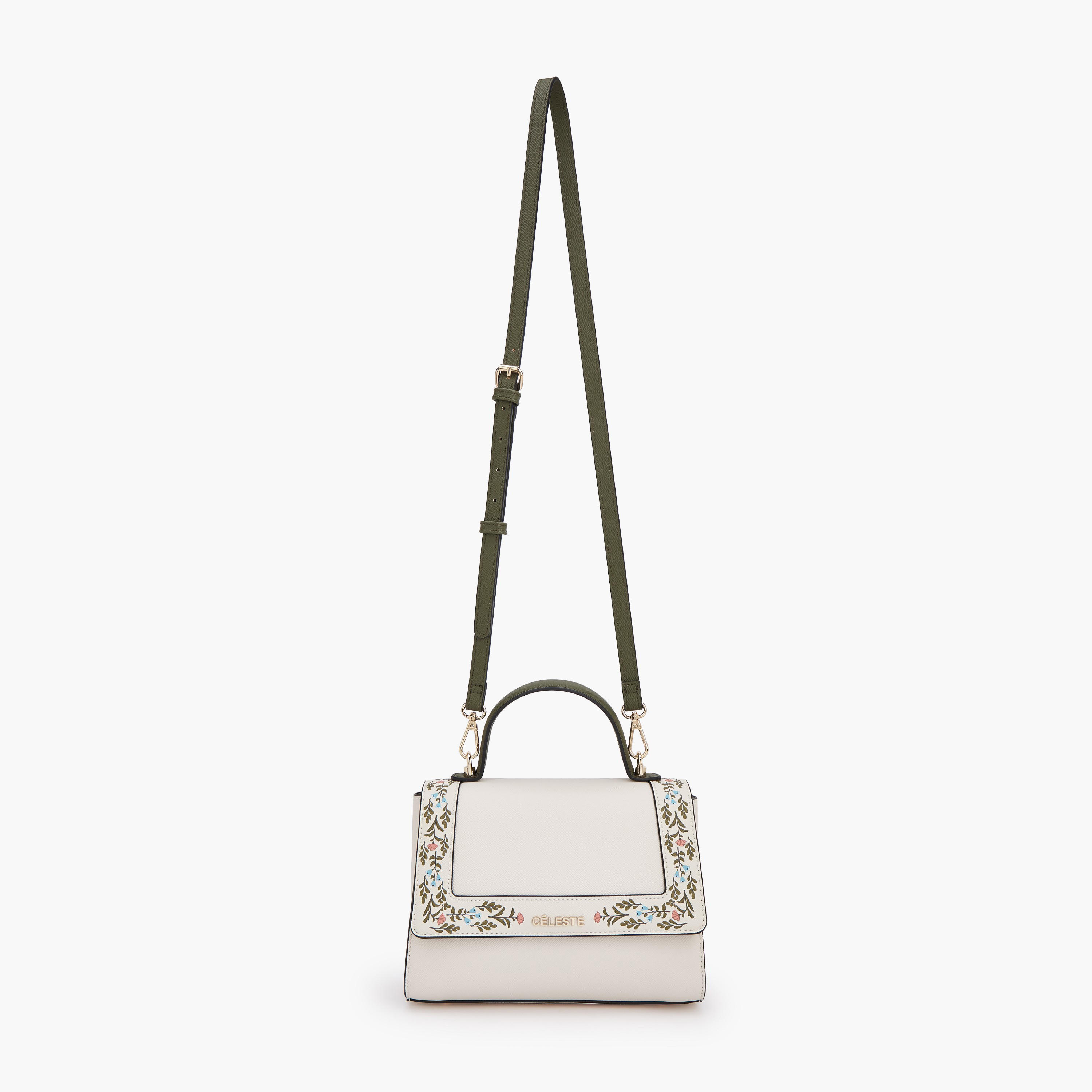 شنطة ساتشيل بحزام قابل للفصل وطبعات زهرية سافيانو من سيليست-women-bagsandwallets-handbags-image-2