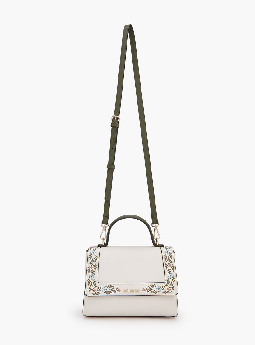 شنطة ساتشيل بحزام قابل للفصل وطبعات زهرية سافيانو من سيليست-women-bagsandwallets-handbags-image-2