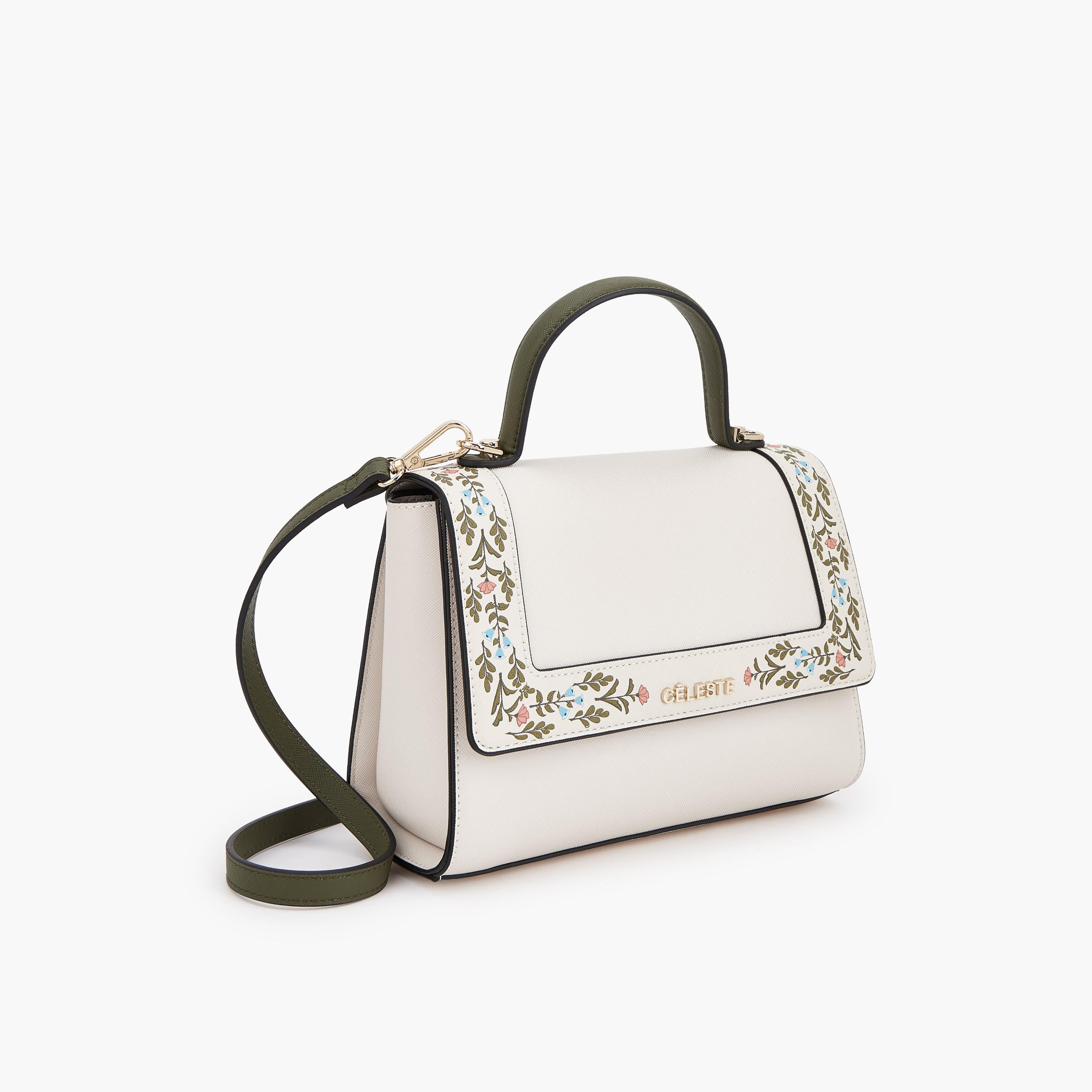 شنطة ساتشيل بحزام قابل للفصل وطبعات زهرية سافيانو من سيليست-women-bagsandwallets-handbags-image-7