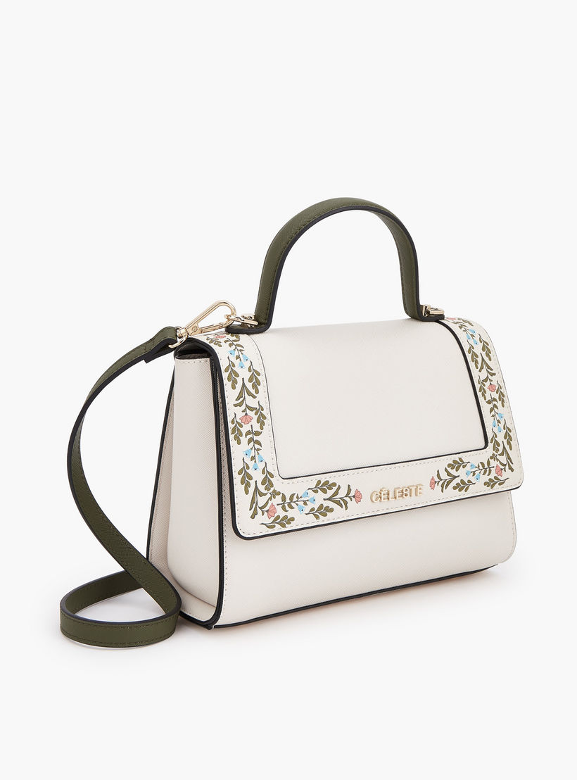 شنطة ساتشيل بحزام قابل للفصل وطبعات زهرية سافيانو من سيليست-women-bagsandwallets-handbags-image-7
