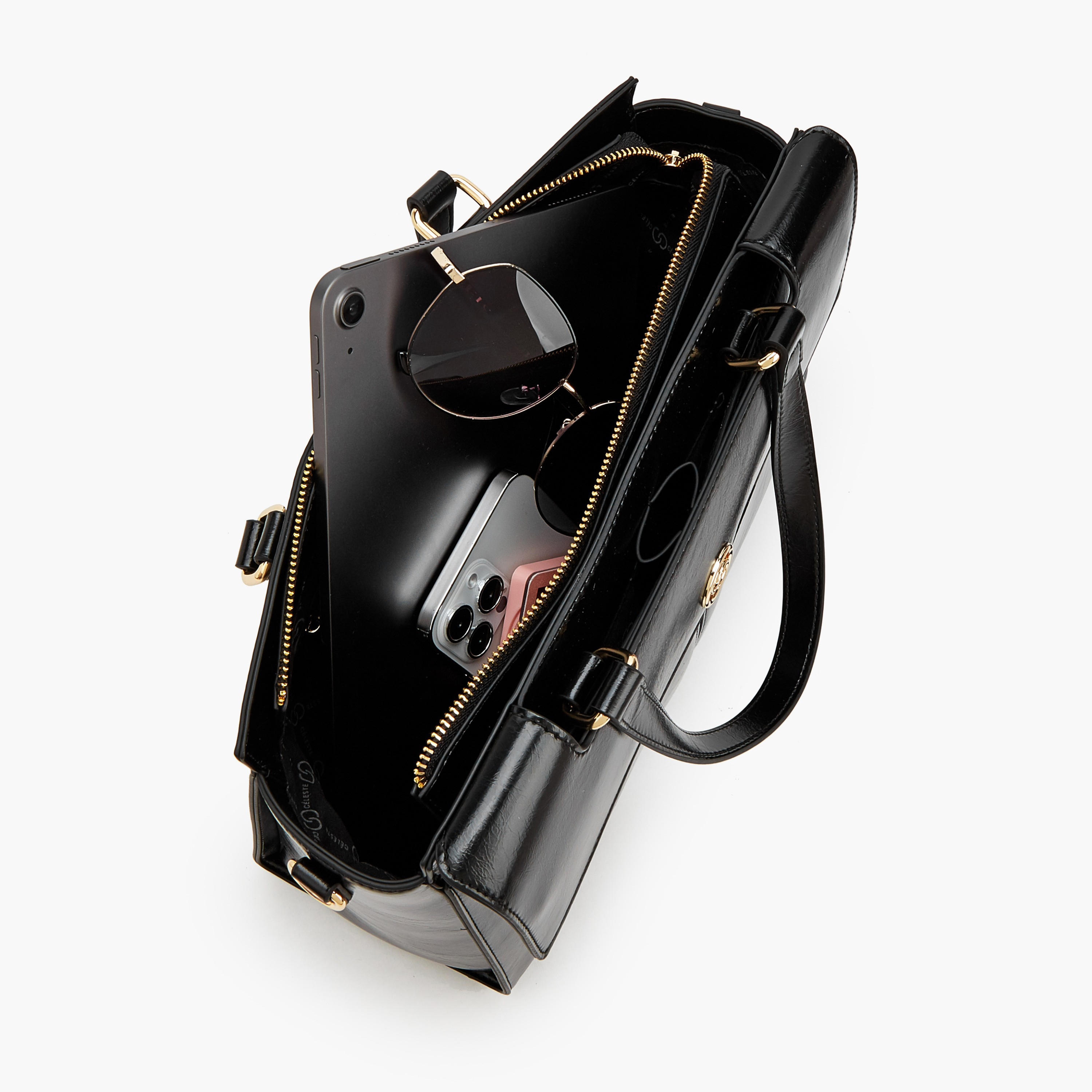 Celeste Solid Tote Bag with Detachable Strap-women-bagsandwallets-handbags-image-7