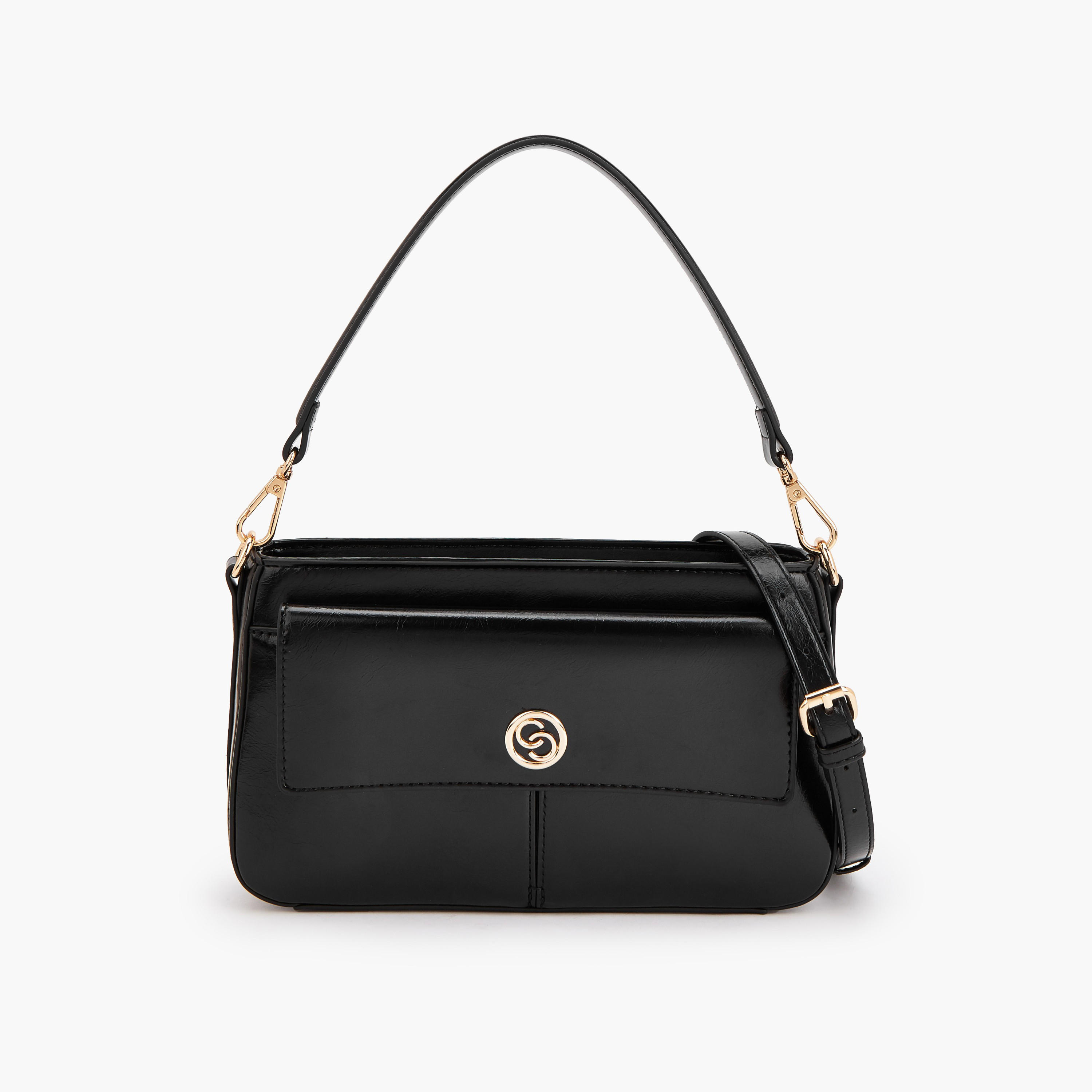 Celeste Logo Detail Crossbody Bag with Detachable Strap-women-bagsandwallets-handbags-image-1