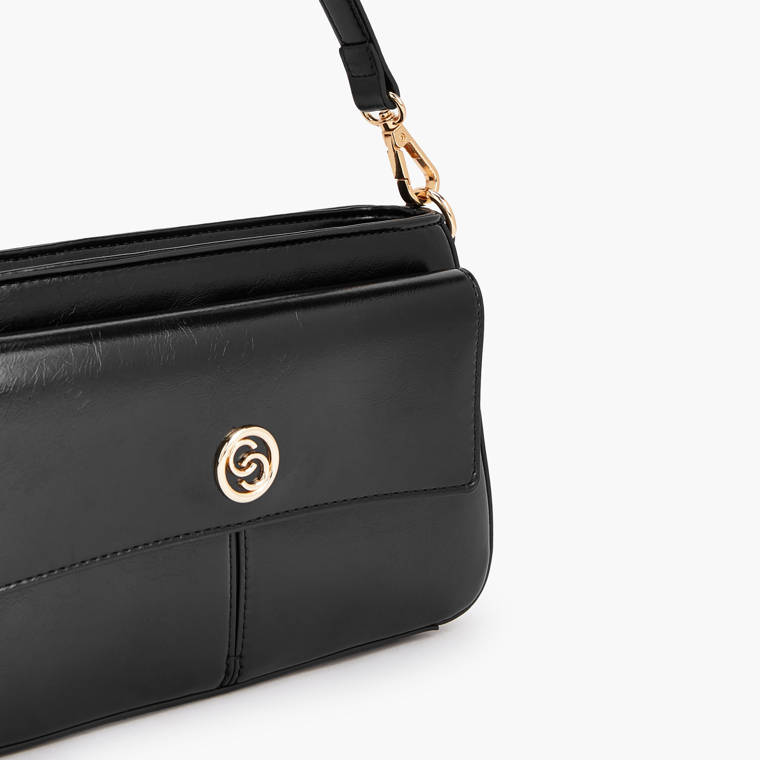 Celeste Logo Detail Crossbody Bag with Detachable Strap-women-bagsandwallets-handbags-image-3