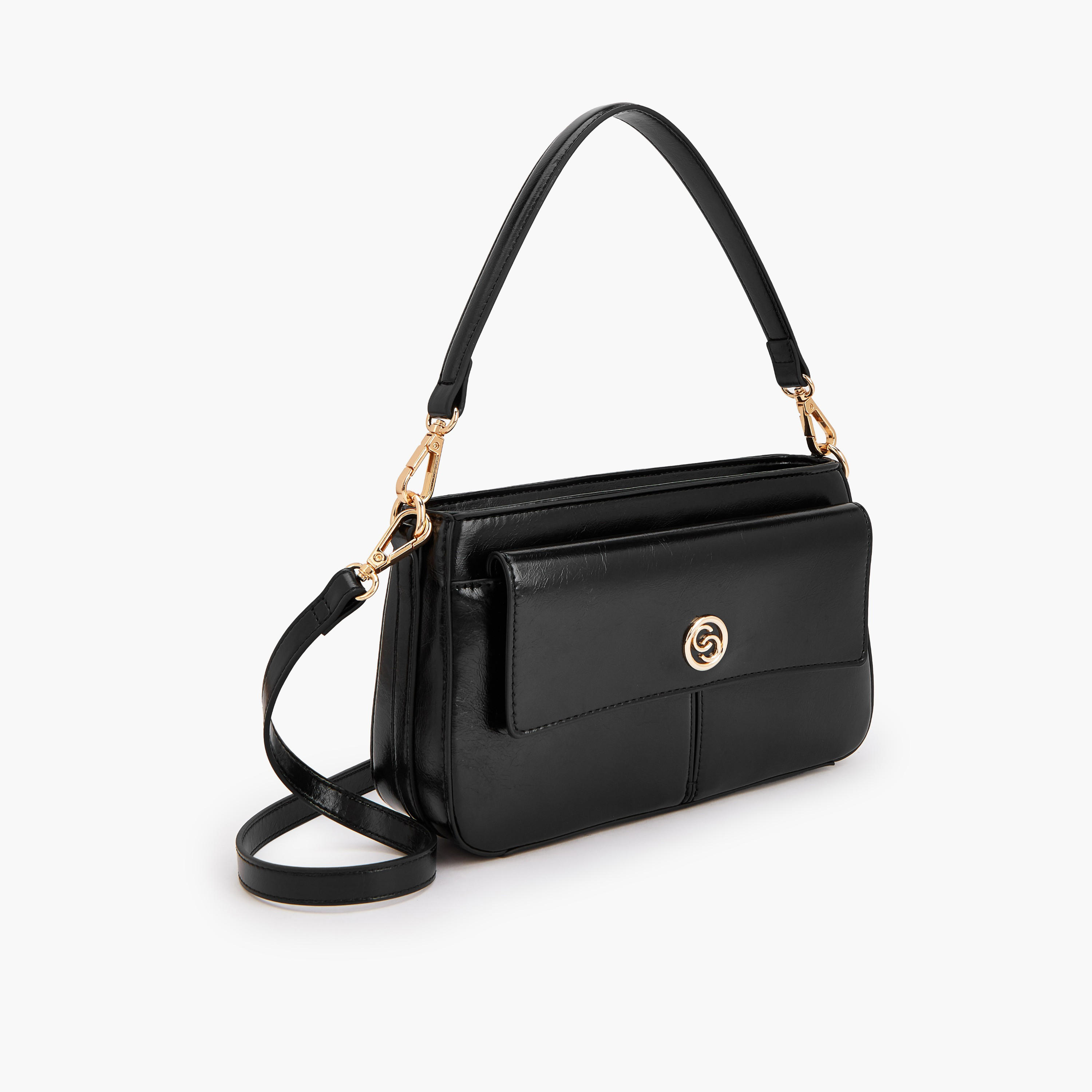 Celeste Logo Detail Crossbody Bag with Detachable Strap-women-bagsandwallets-handbags-image-7