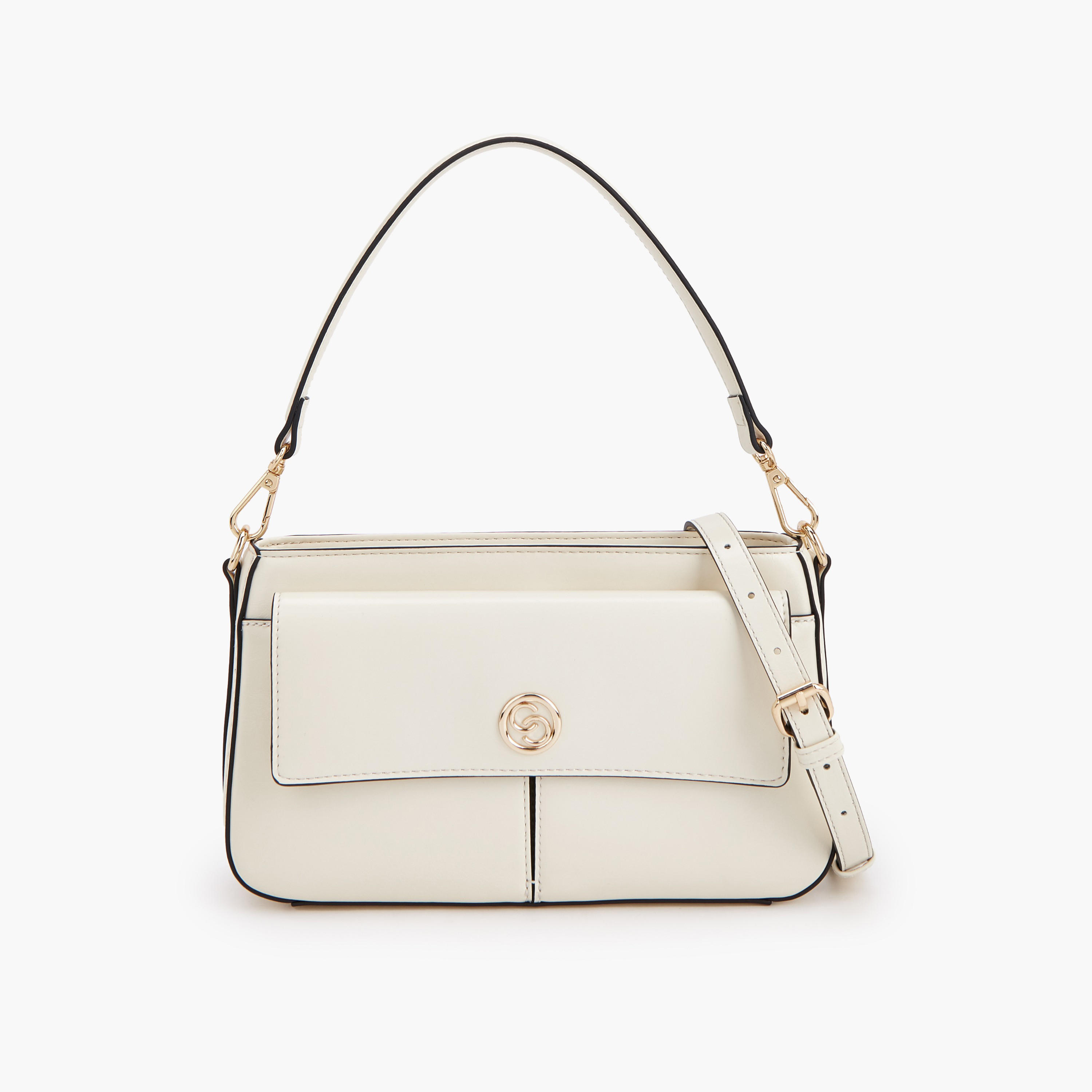 Celeste Logo Detail Crossbody Bag with Detachable Strap-women-bagsandwallets-handbags-image-1