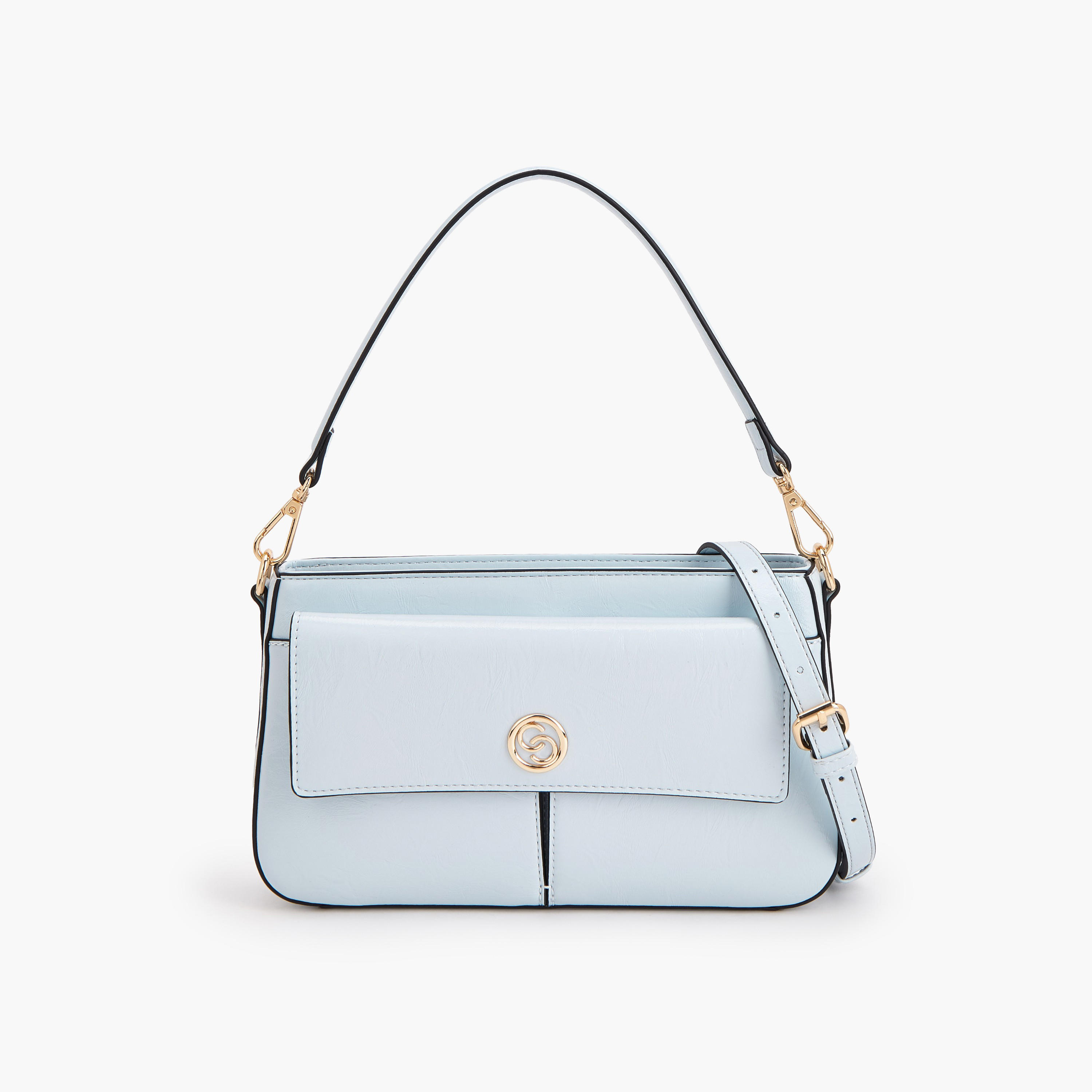 Celeste Logo Detail Crossbody Bag with Detachable Strap-women-bagsandwallets-handbags-image-1