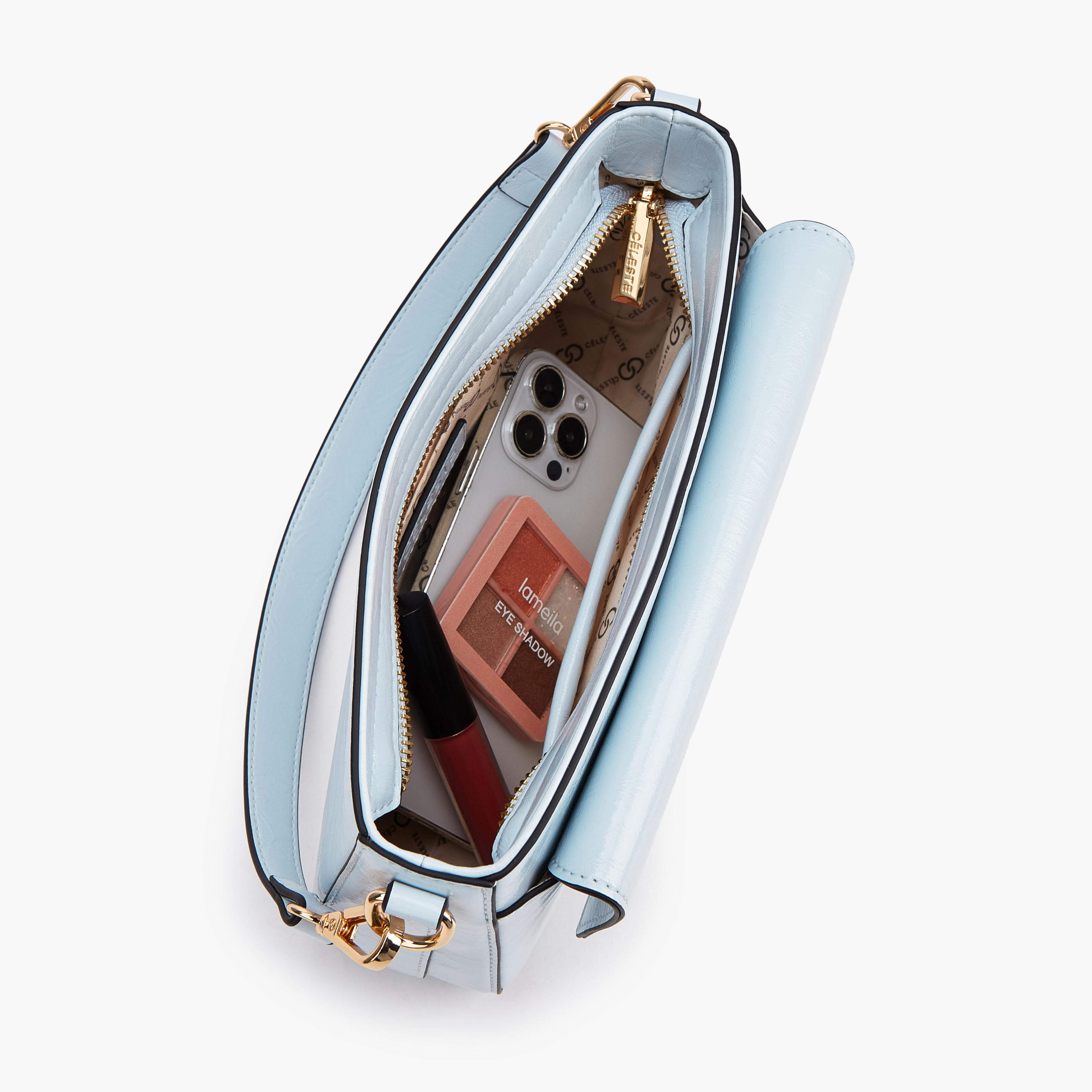 Celeste Logo Detail Crossbody Bag with Detachable Strap-women-bagsandwallets-handbags-image-6