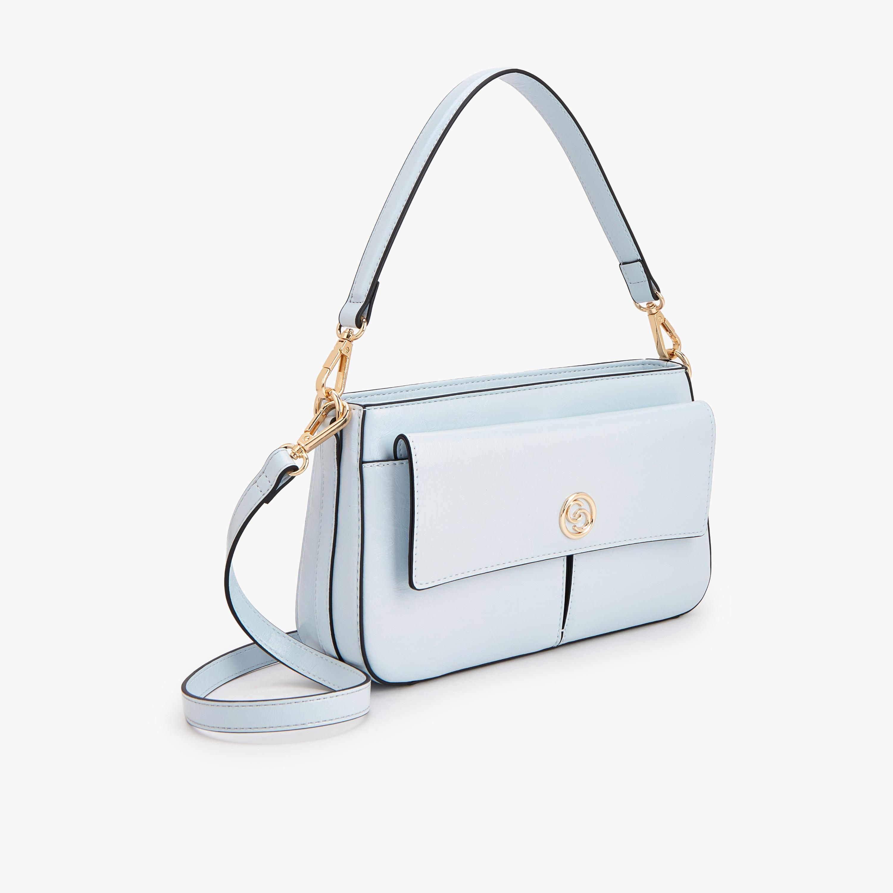 Celeste Logo Detail Crossbody Bag with Detachable Strap-women-bagsandwallets-handbags-image-7