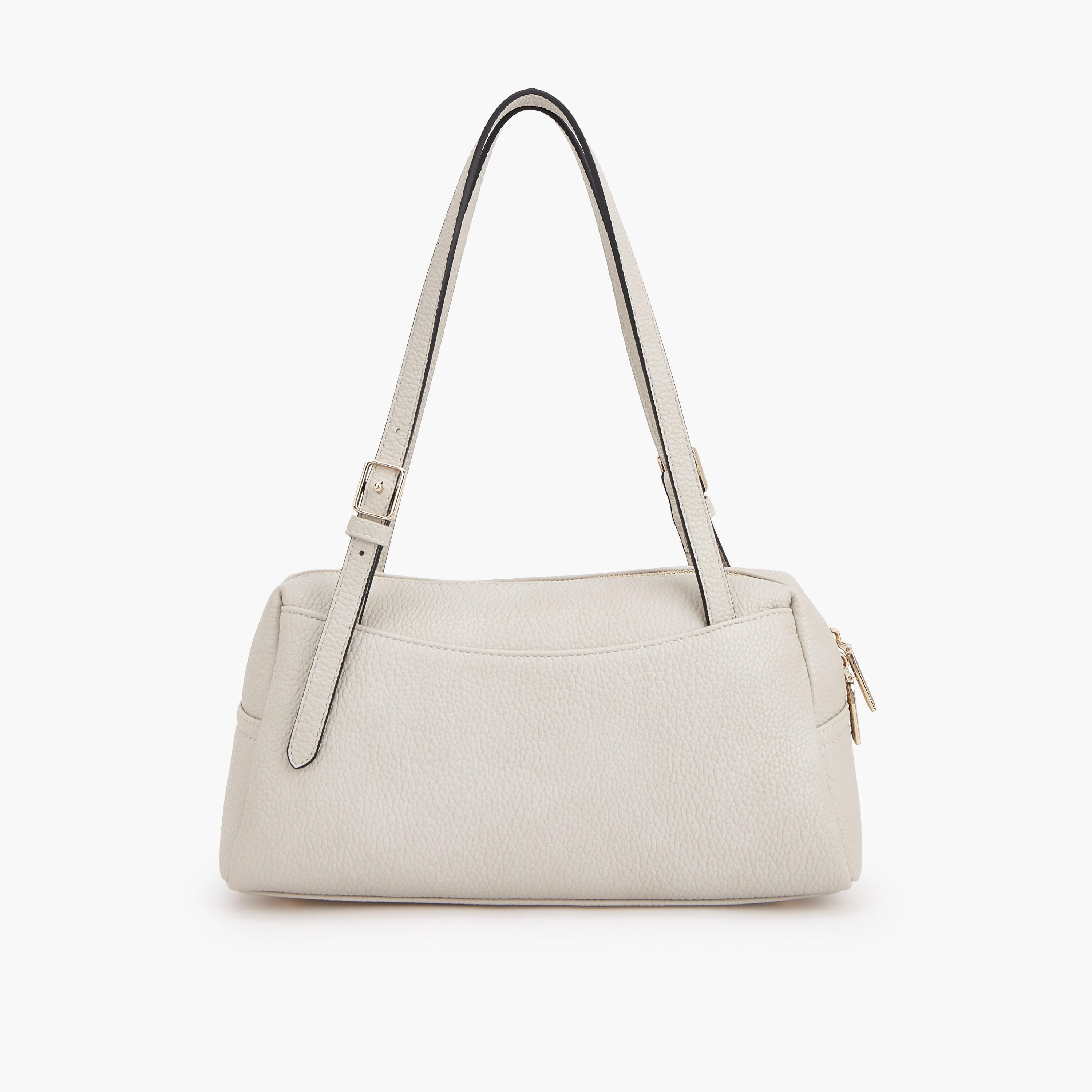 Celeste Textured Shoulder Bag with Scarf Detail-women-bagsandwallets-handbags-image-7