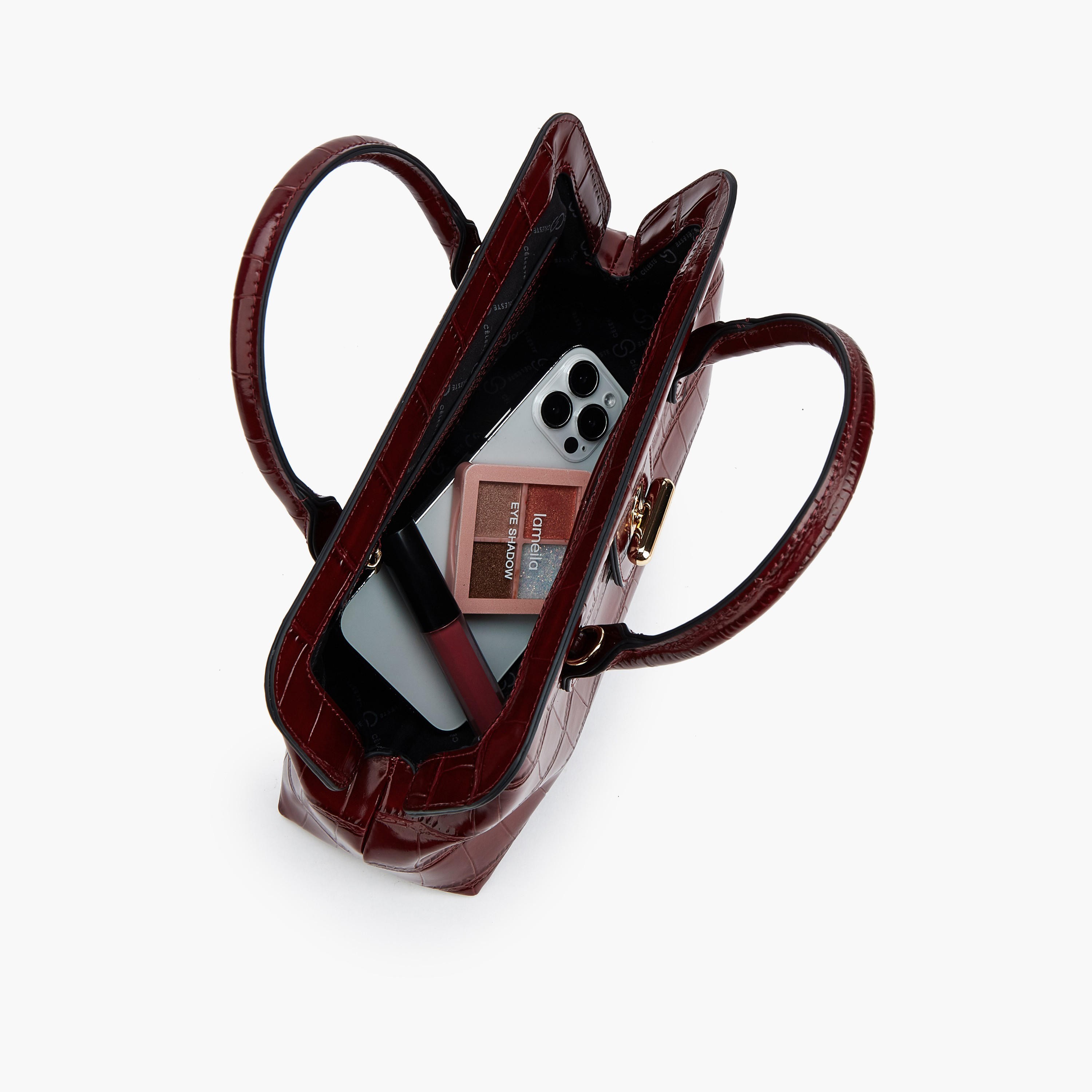 شنطة توتي بملمس بارز ومقابض من سيليست-women-bagsandwallets-handbags-image-9