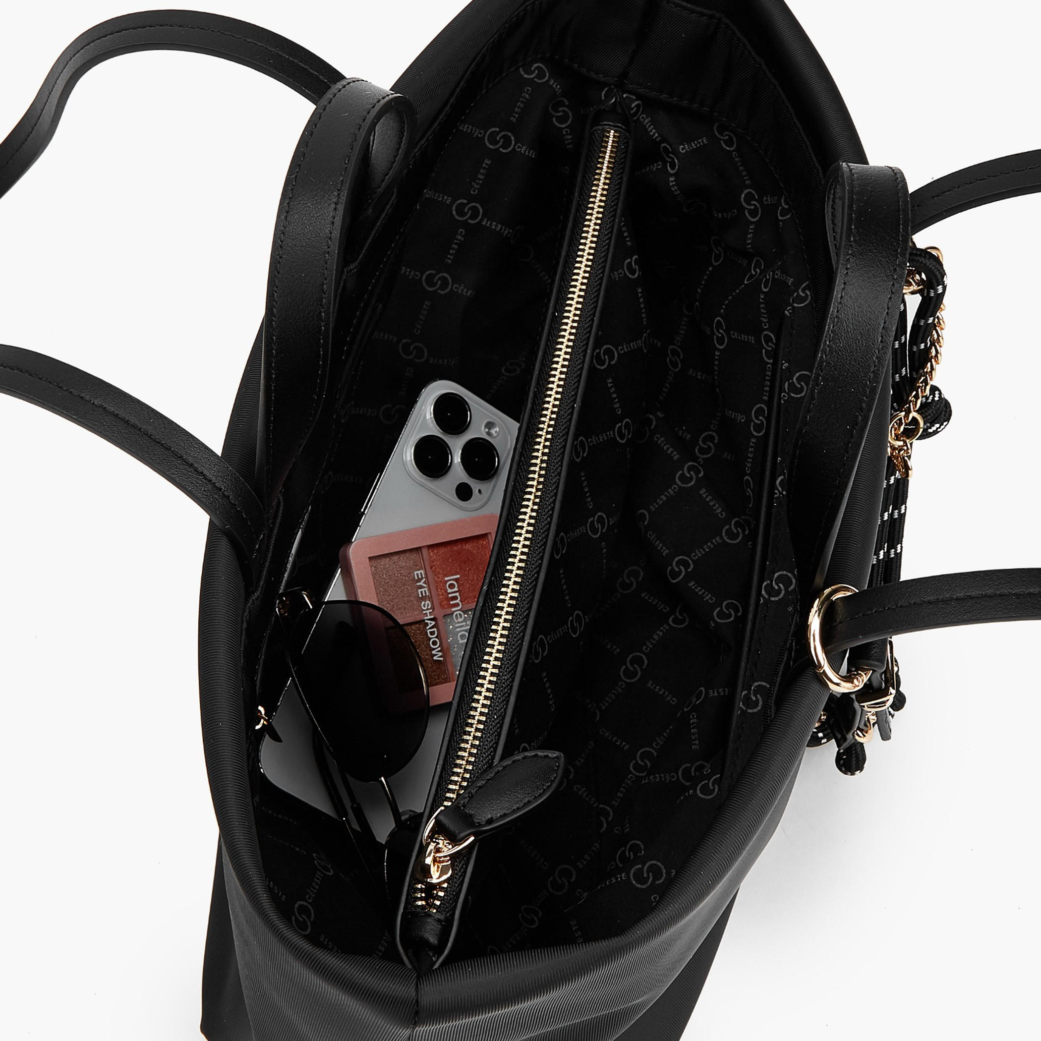 Celeste Chain Detail Tote Bag with Double Handle-women-bagsandwallets-handbags-image-9