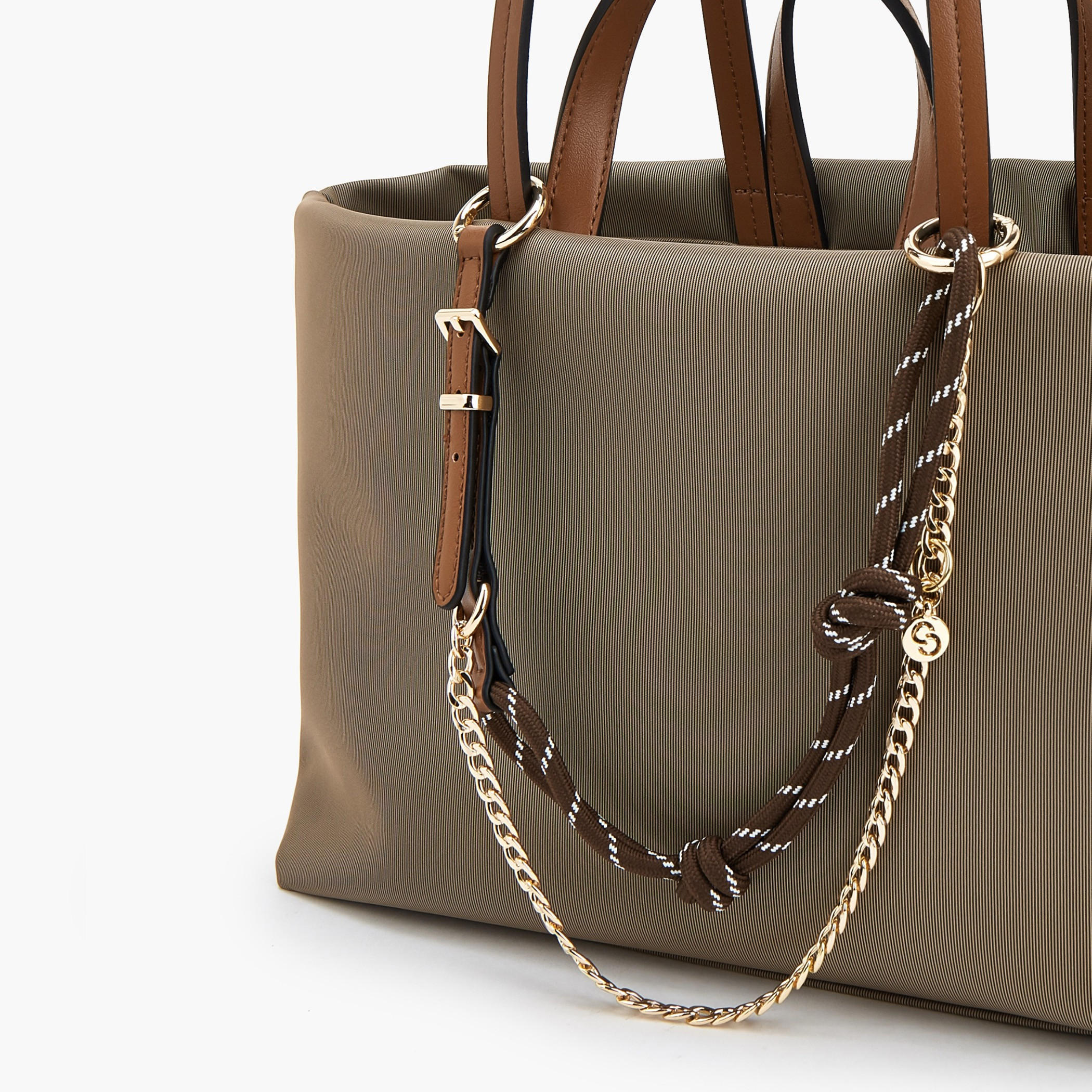 Celeste Chain Detail Tote Bag with Double Handle-women-bagsandwallets-handbags-image-5