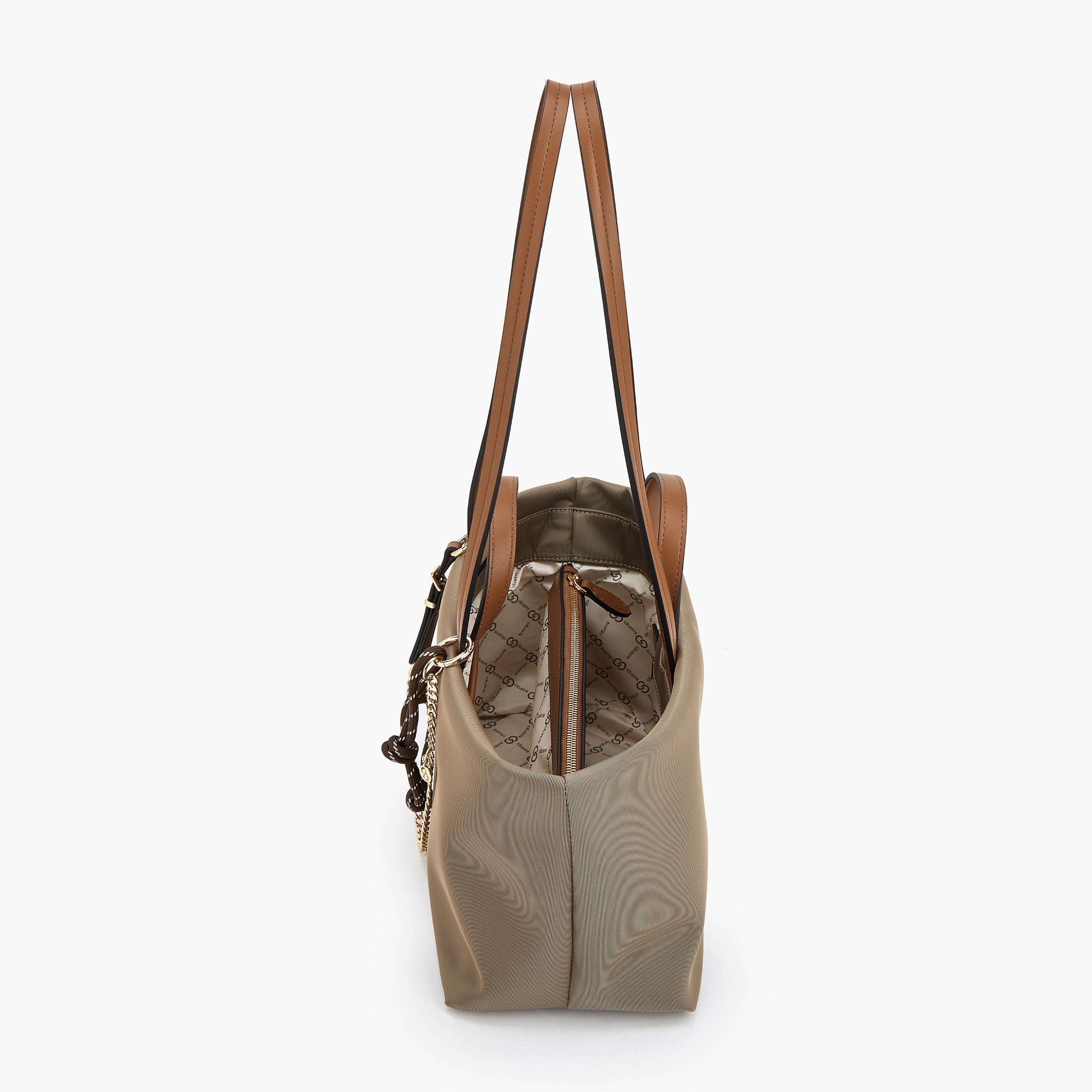 Celeste Chain Detail Tote Bag with Double Handle-women-bagsandwallets-handbags-image-6