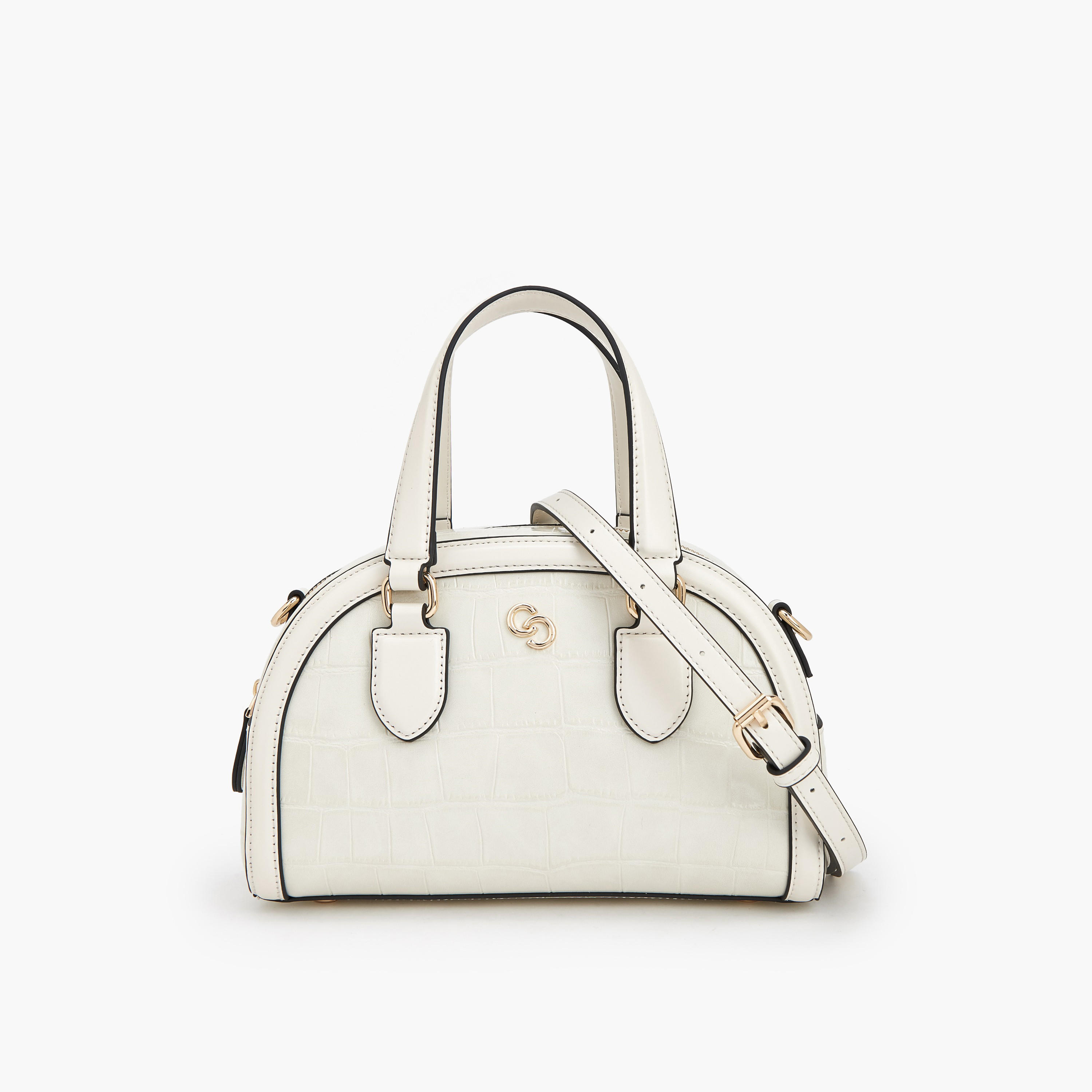 Celeste Textured Dome Bag with Dual Handle-women-bagsandwallets-handbags-image-1