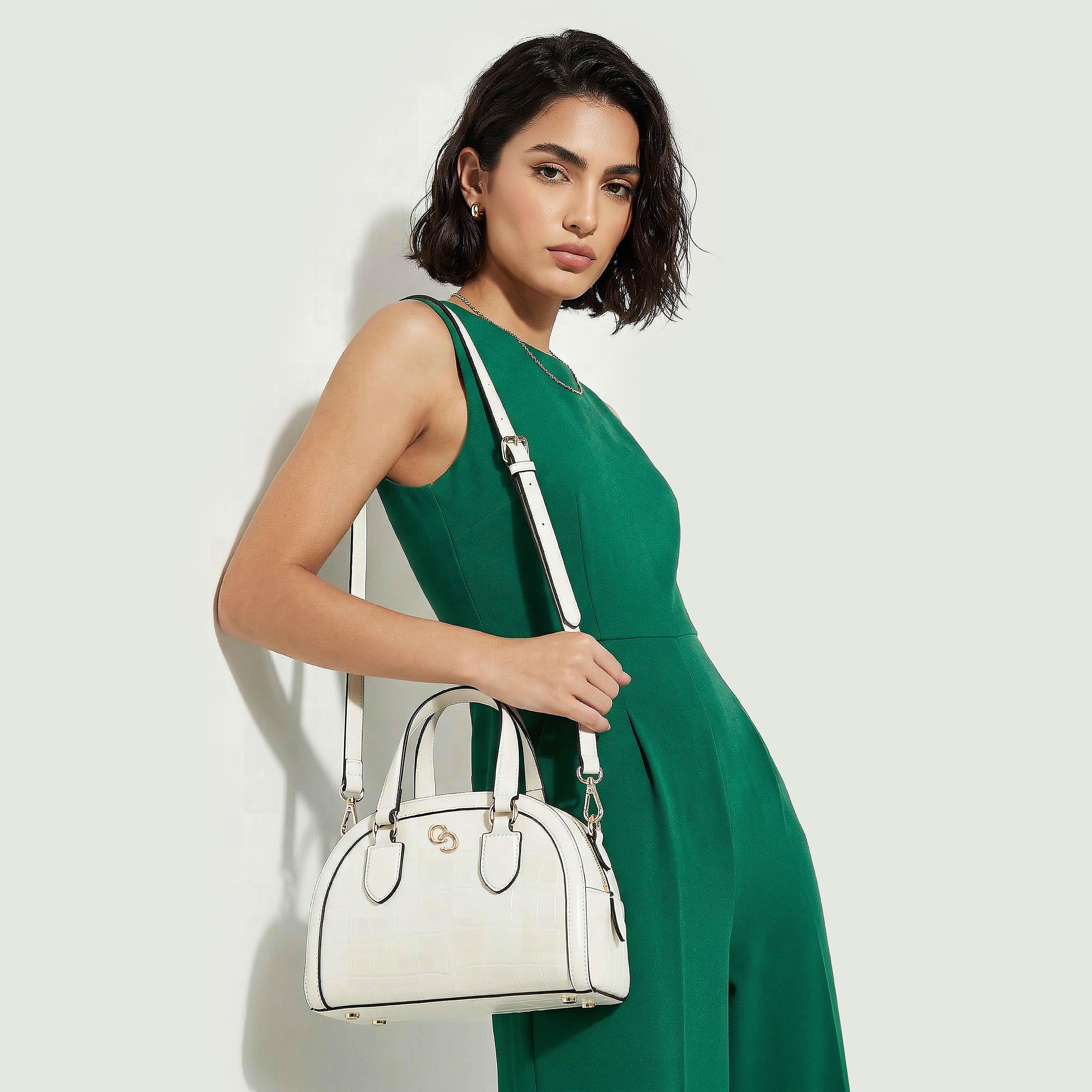 Celeste Textured Dome Bag with Dual Handle-women-bagsandwallets-handbags-image-2