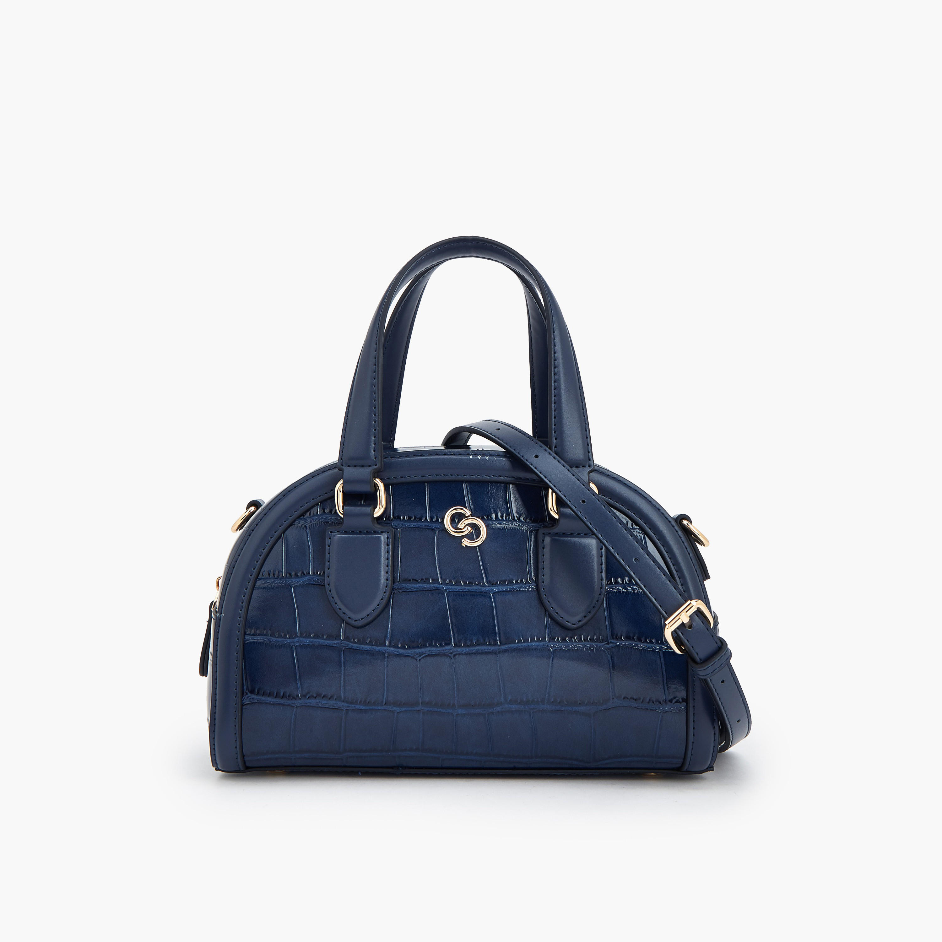Celeste Textured Dome Bag with Dual Handle-women-bagsandwallets-handbags-image-1